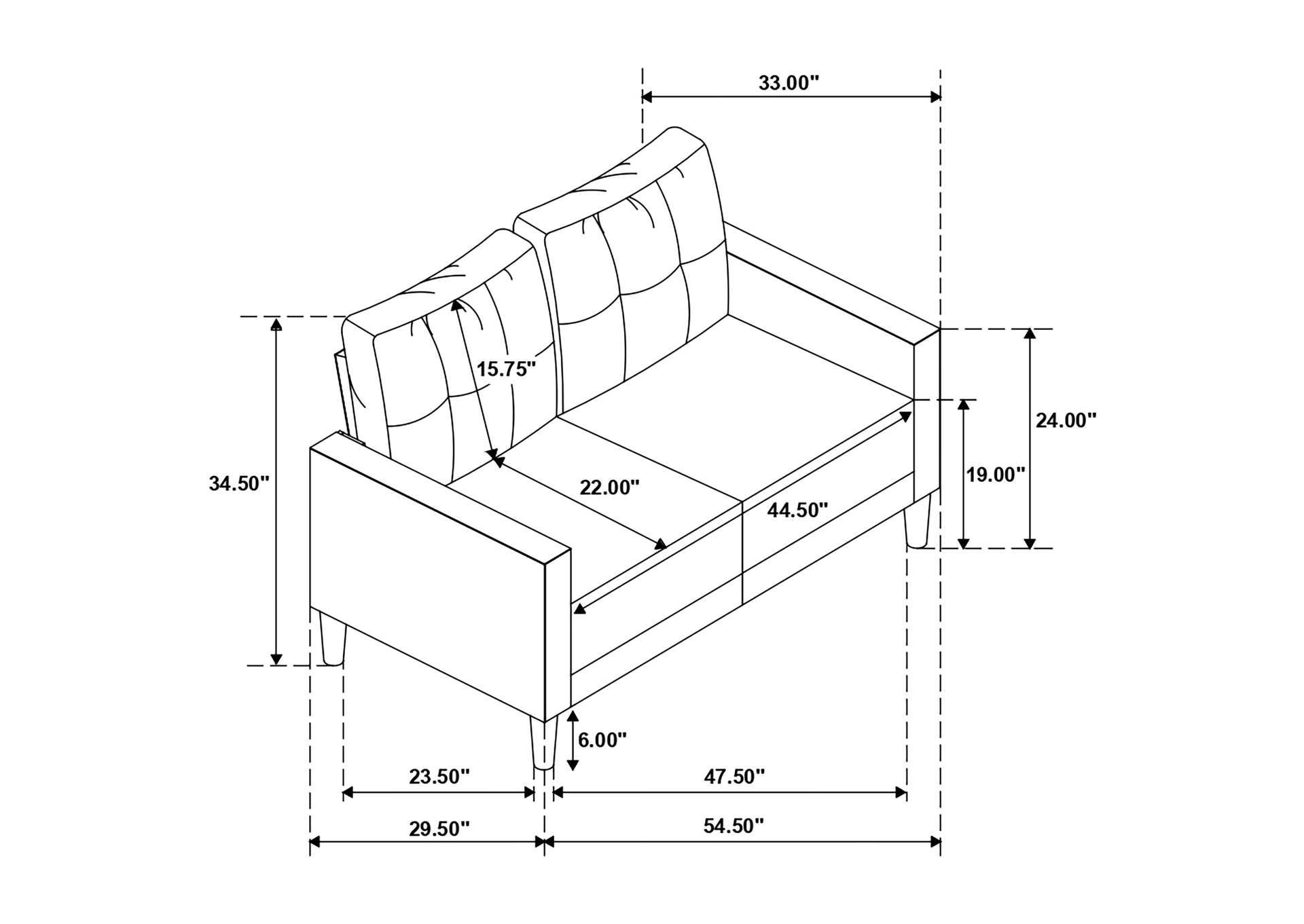 SOFA 2 PC SET,Coaster Furniture