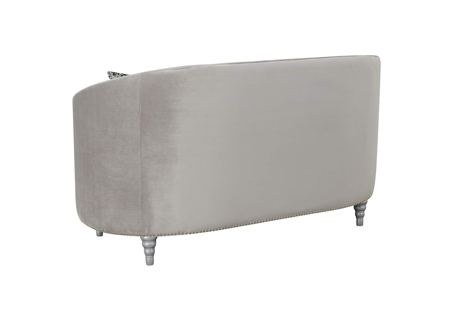 Avonlea Sloped Arm Tufted Sofa Grey,Coaster Furniture