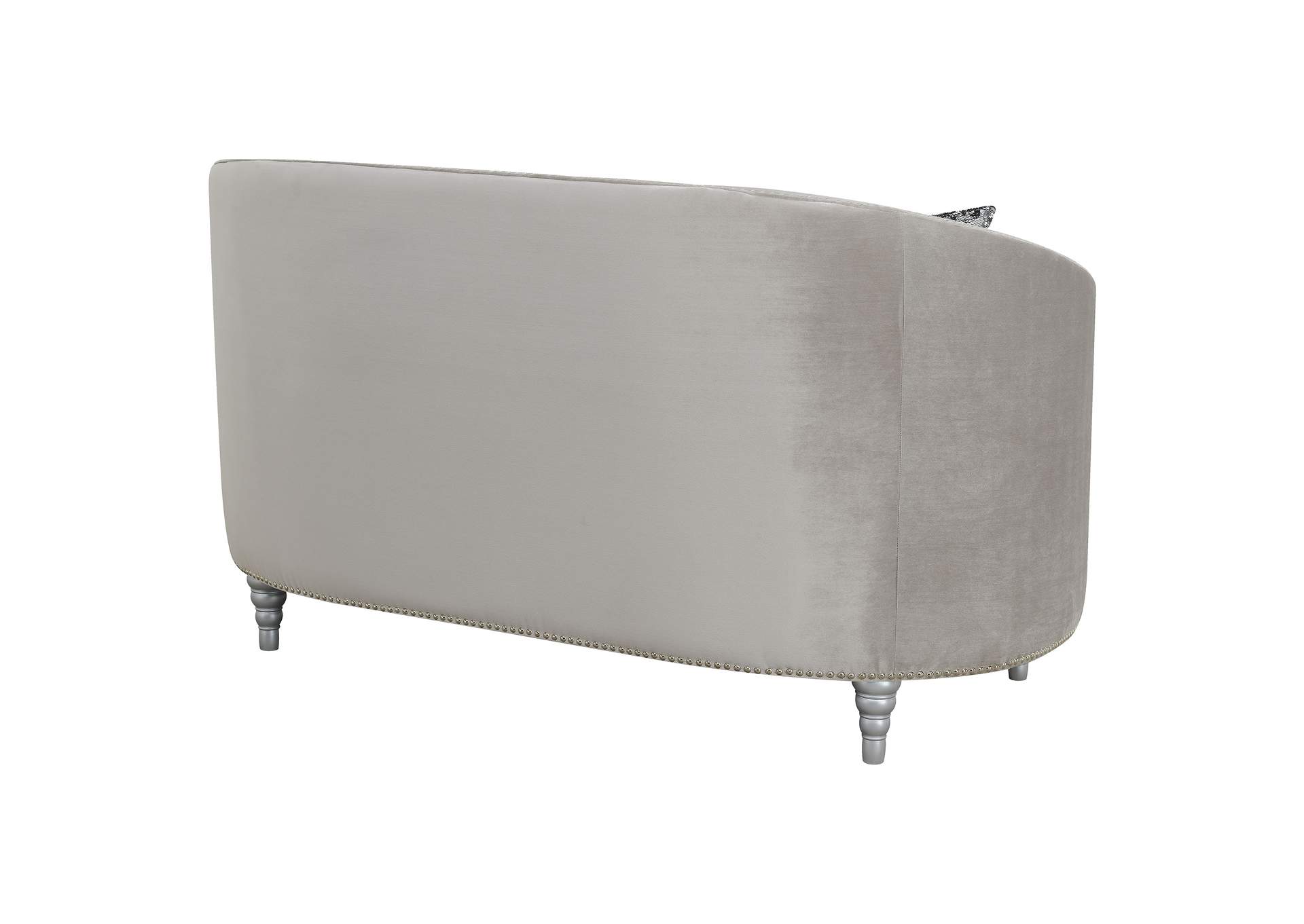 Avonlea Sloped Arm Tufted Sofa Grey,Coaster Furniture