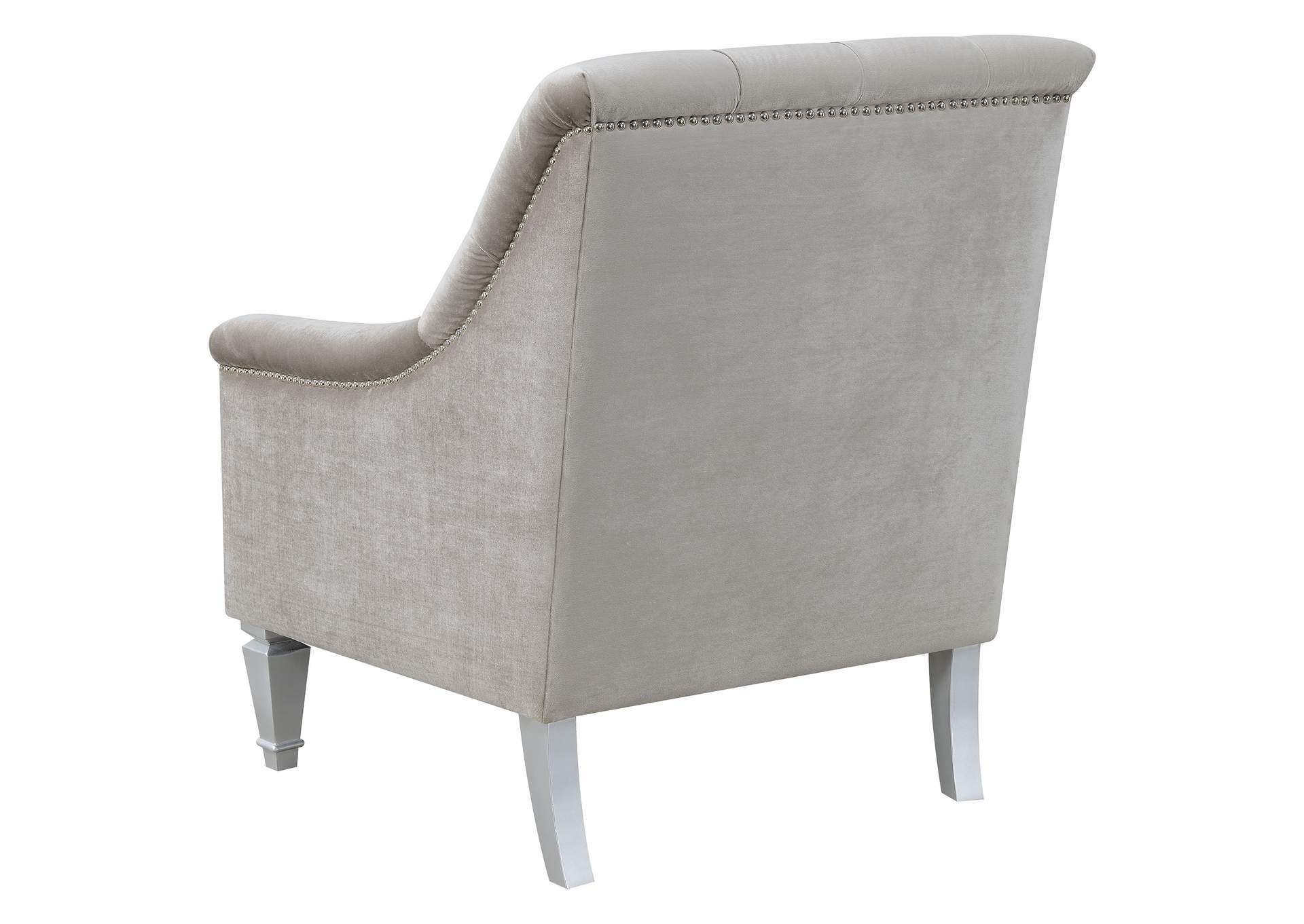 Avonlea Sloped Arm Tufted Chair Grey,Coaster Furniture