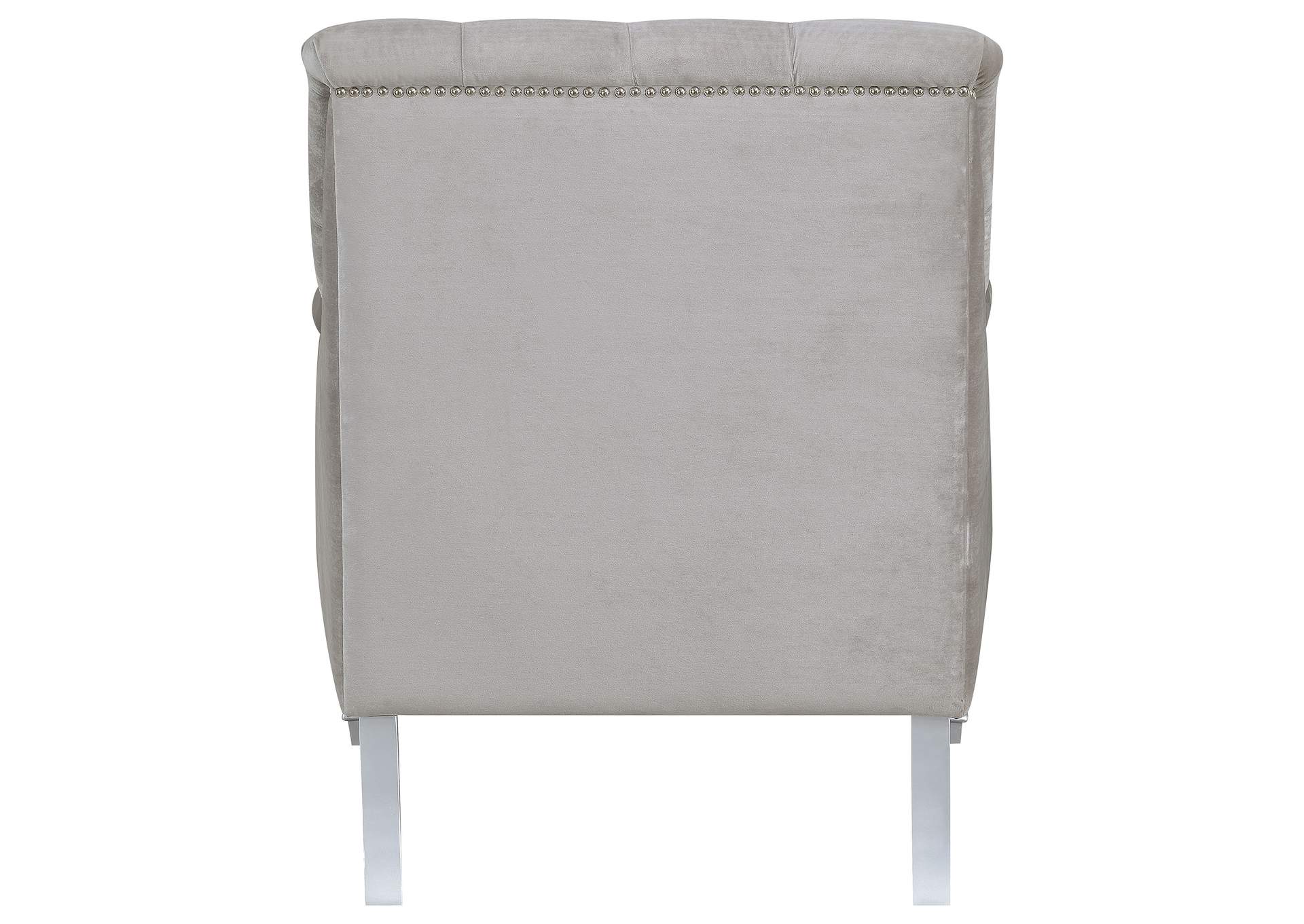 Avonlea Sloped Arm Tufted Chair Grey,Coaster Furniture