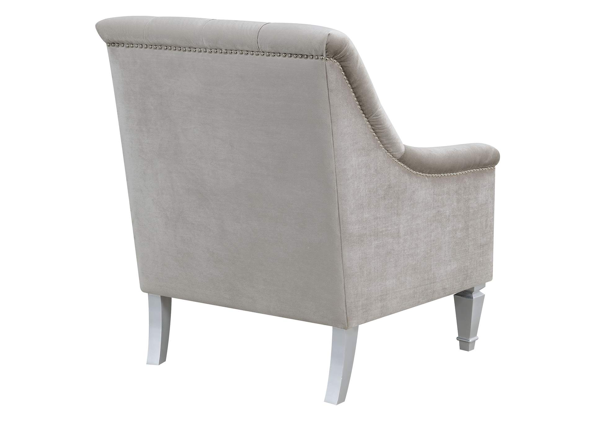 Avonlea Sloped Arm Tufted Chair Grey,Coaster Furniture