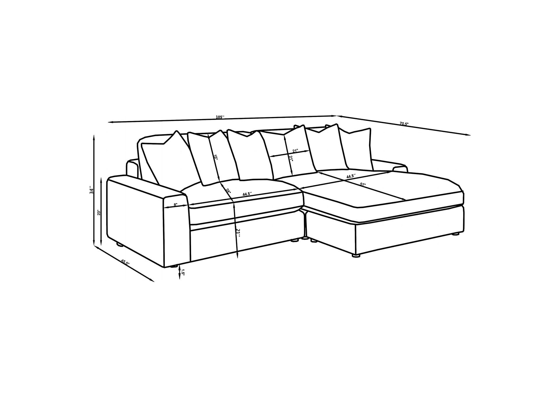 SECTIONAL,Coaster Furniture