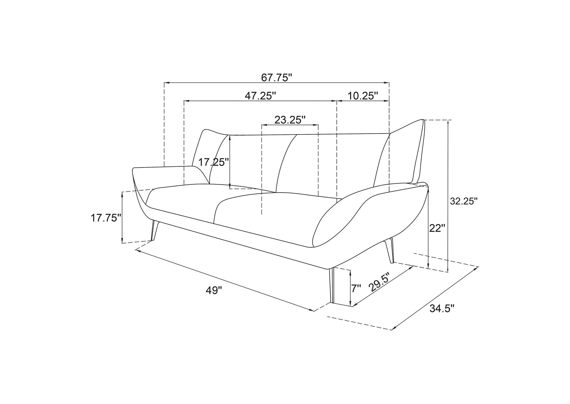 2 PC SOFA SET,Coaster Furniture