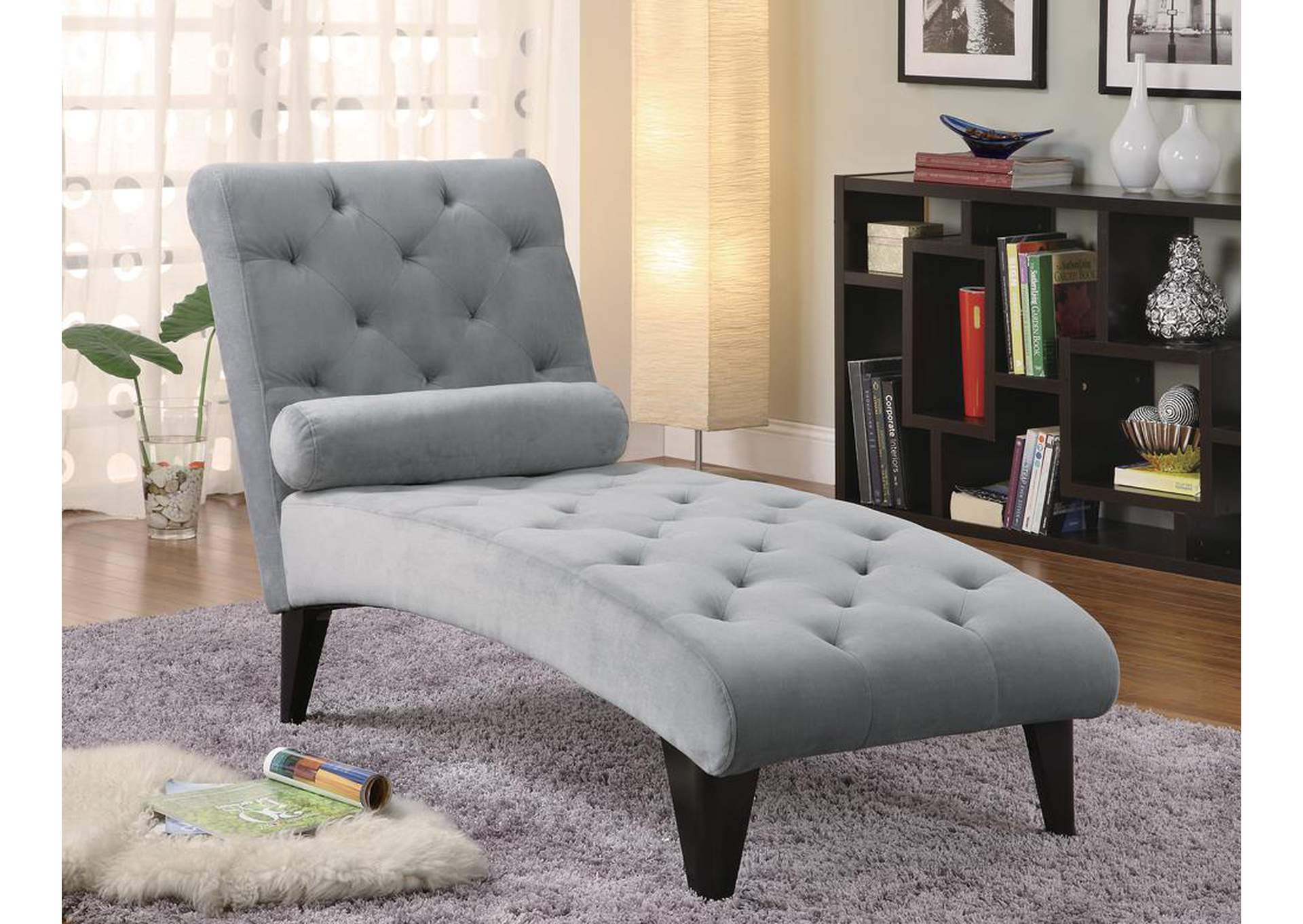 Grey Chaise,ABF Coaster Furniture