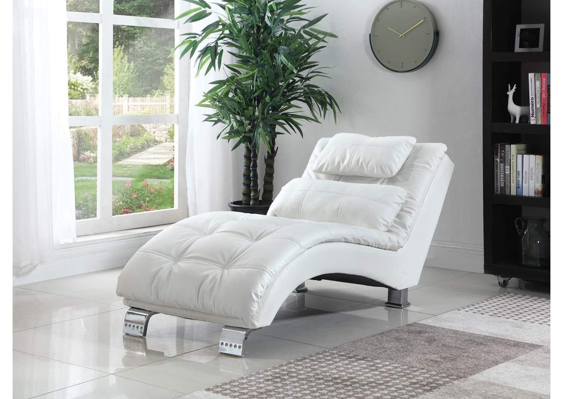 White Chaise,ABF Coaster Furniture