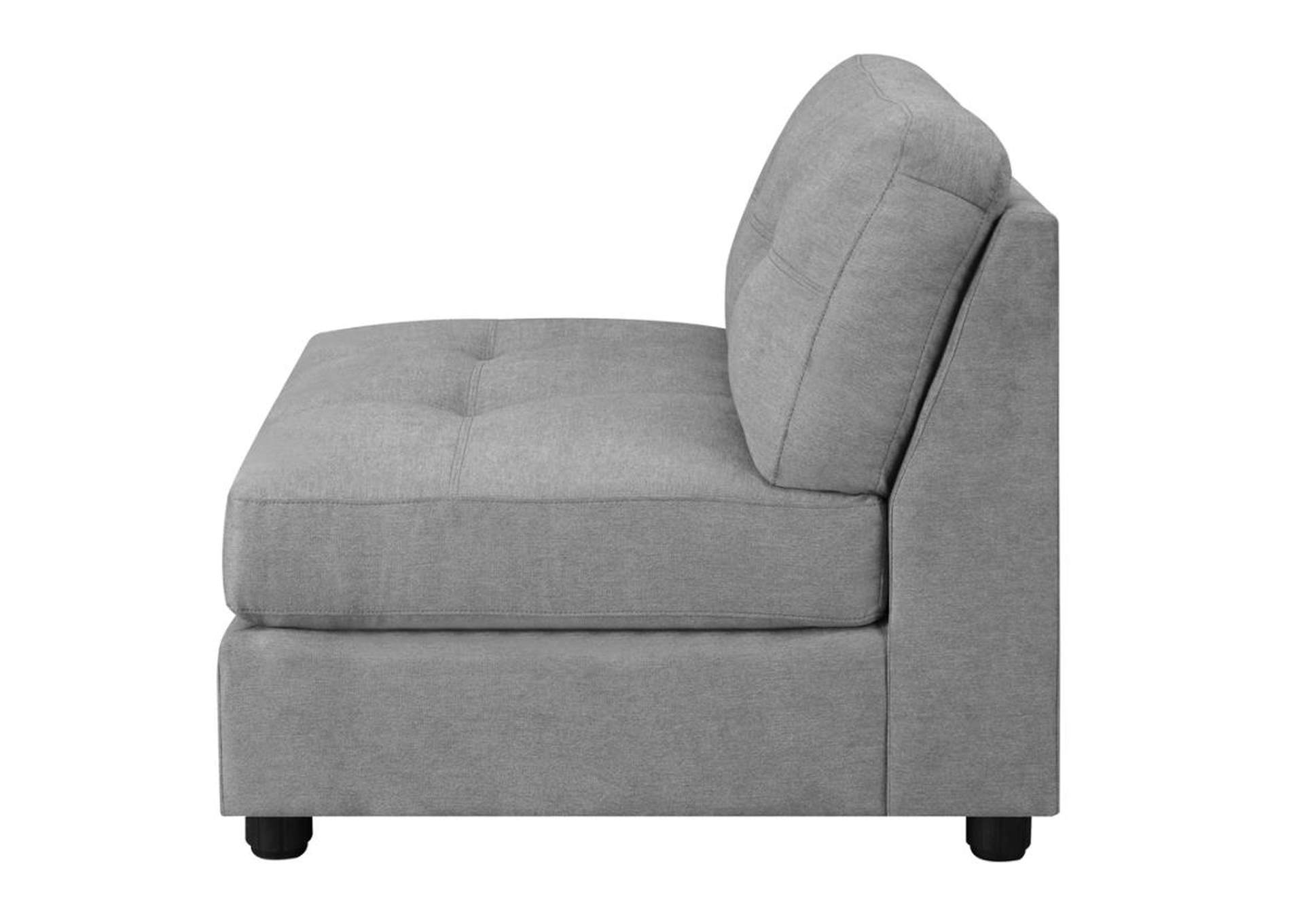 Claude Tufted Cushion Back Armless Chair Dove,Coaster Furniture