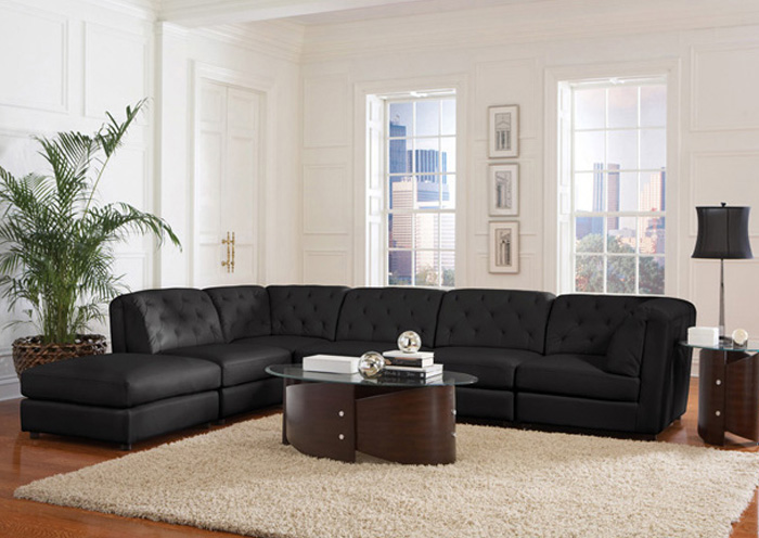 Quinn Black Ottoman,ABF Coaster Furniture