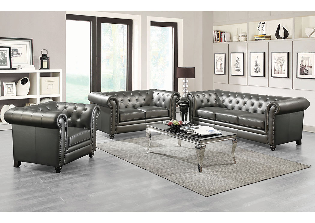 Gunmetal Grey Sofa,ABF Coaster Furniture