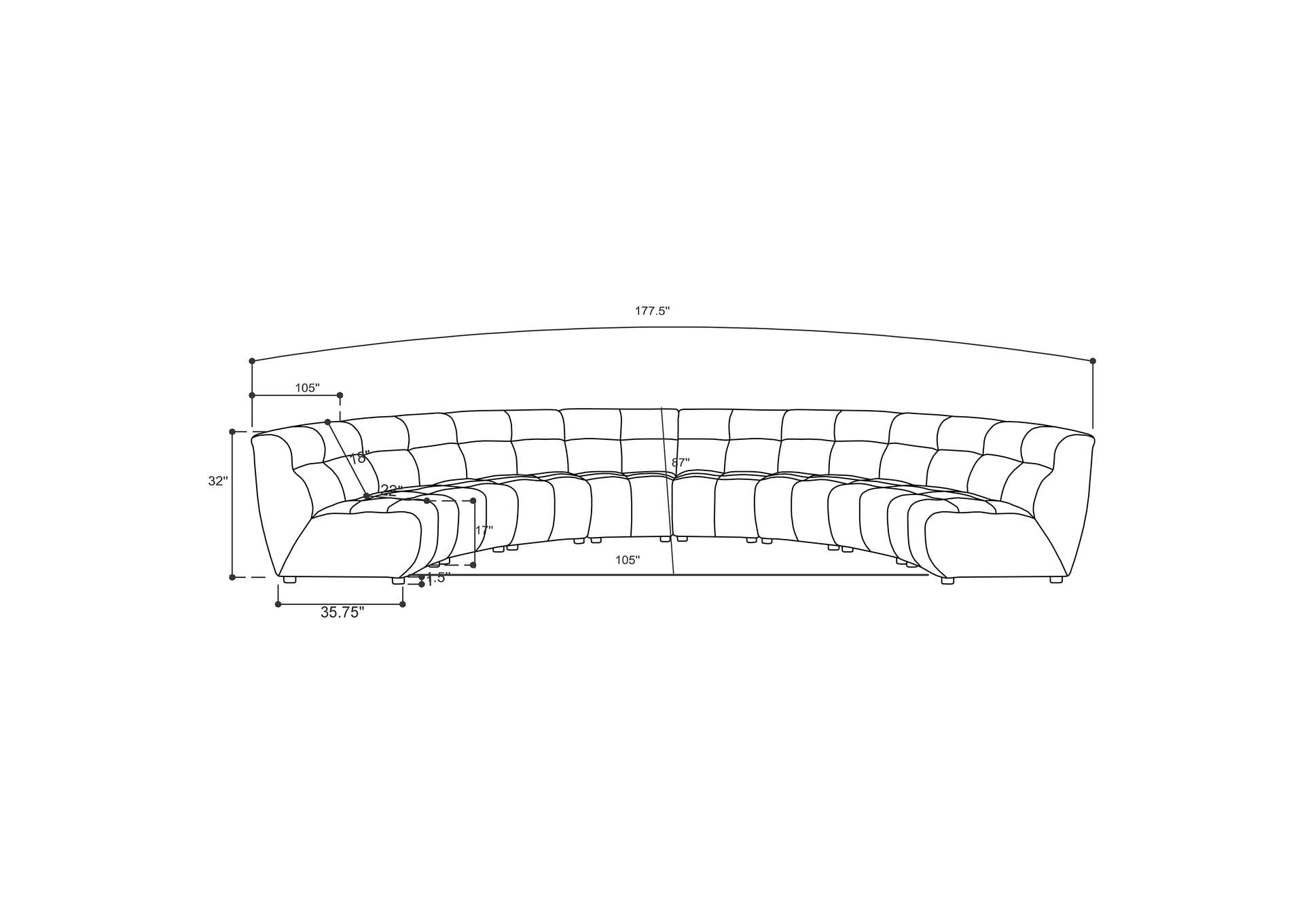 8 PC SECTIONAL SET,Coaster Furniture