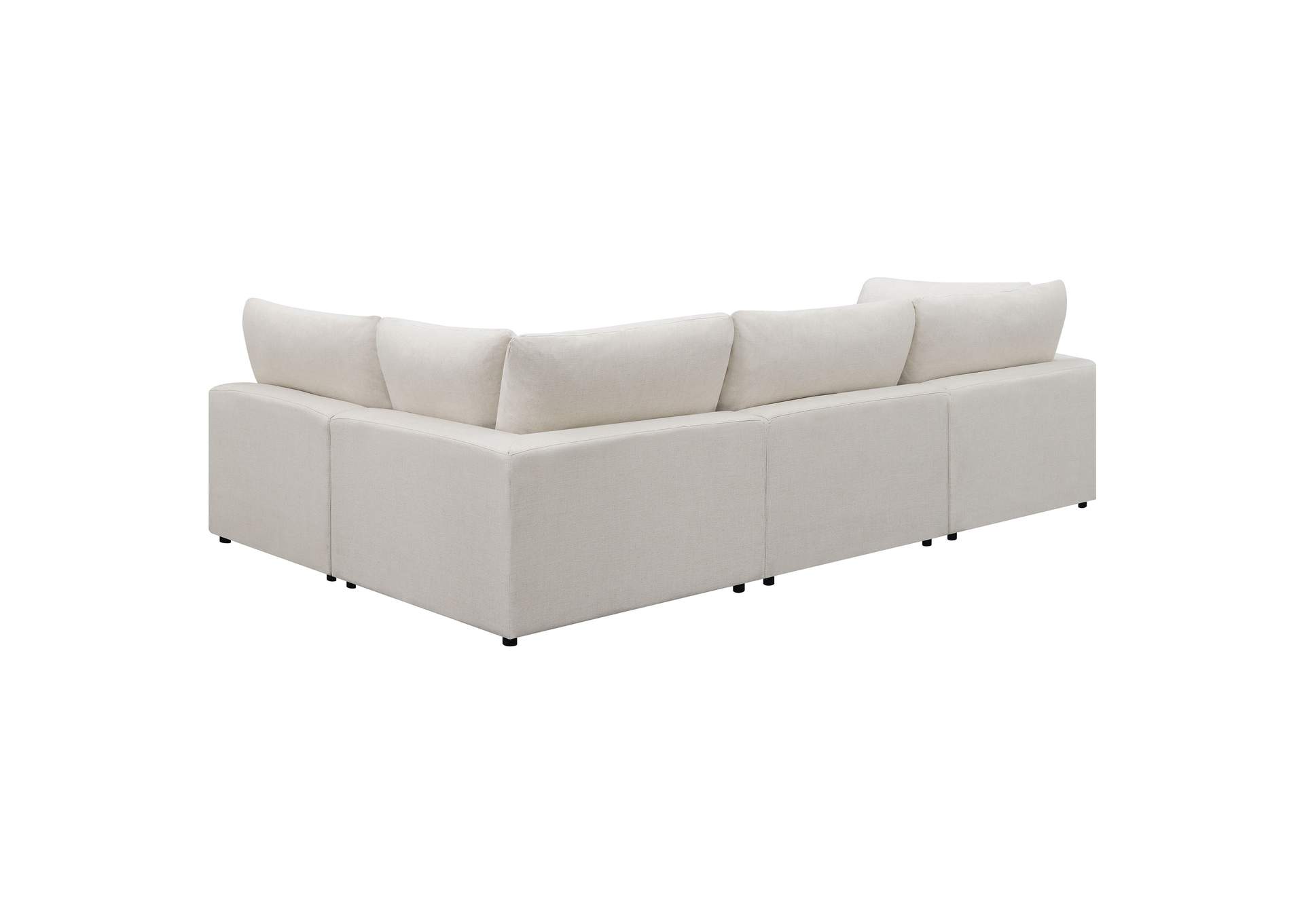 Serene 4-piece Upholstered Modular Sectional Beige,Coaster Furniture