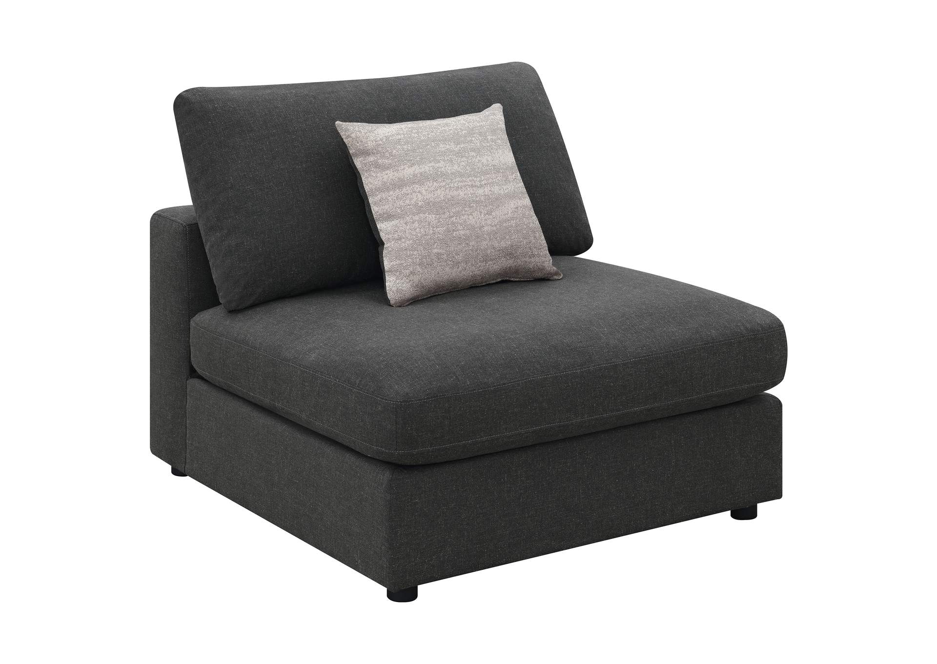 Serene 4-piece Upholstered Modular Sectional Charcoal,Coaster Furniture