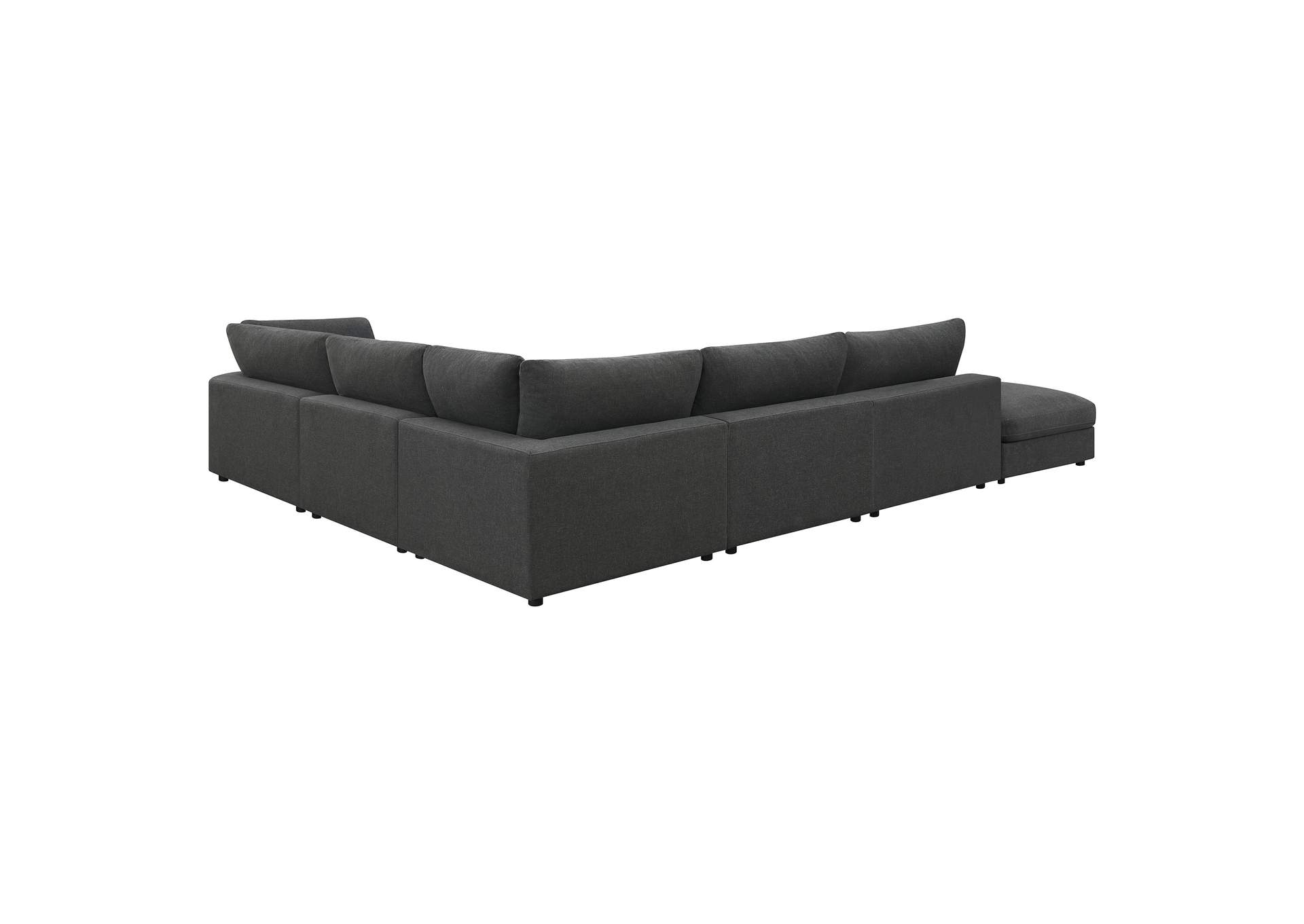 Serene 6-piece Upholstered Modular Sectional Charcoal,Coaster Furniture