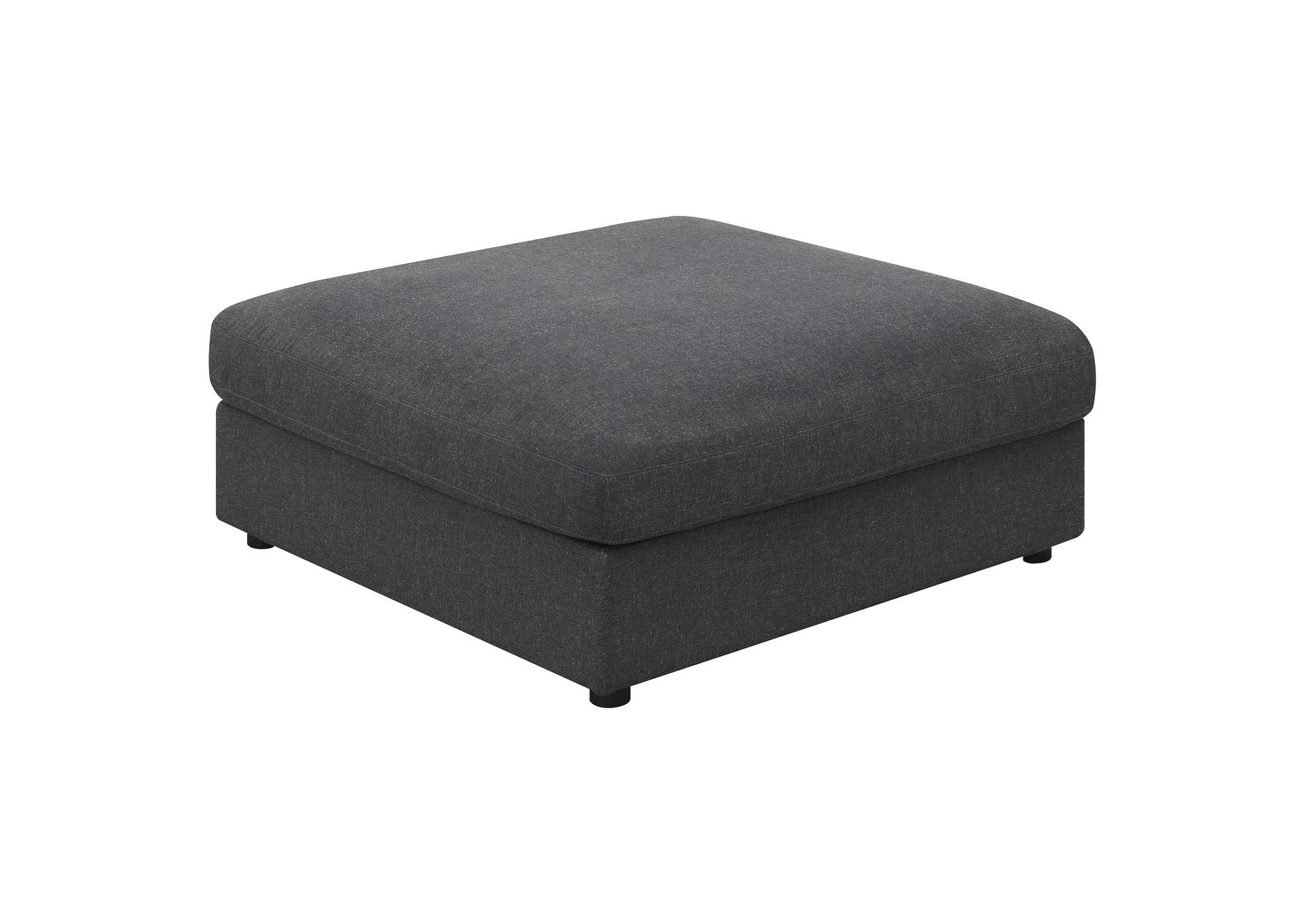 Serene Upholstered Rectangular Ottoman Charcoal,Coaster Furniture