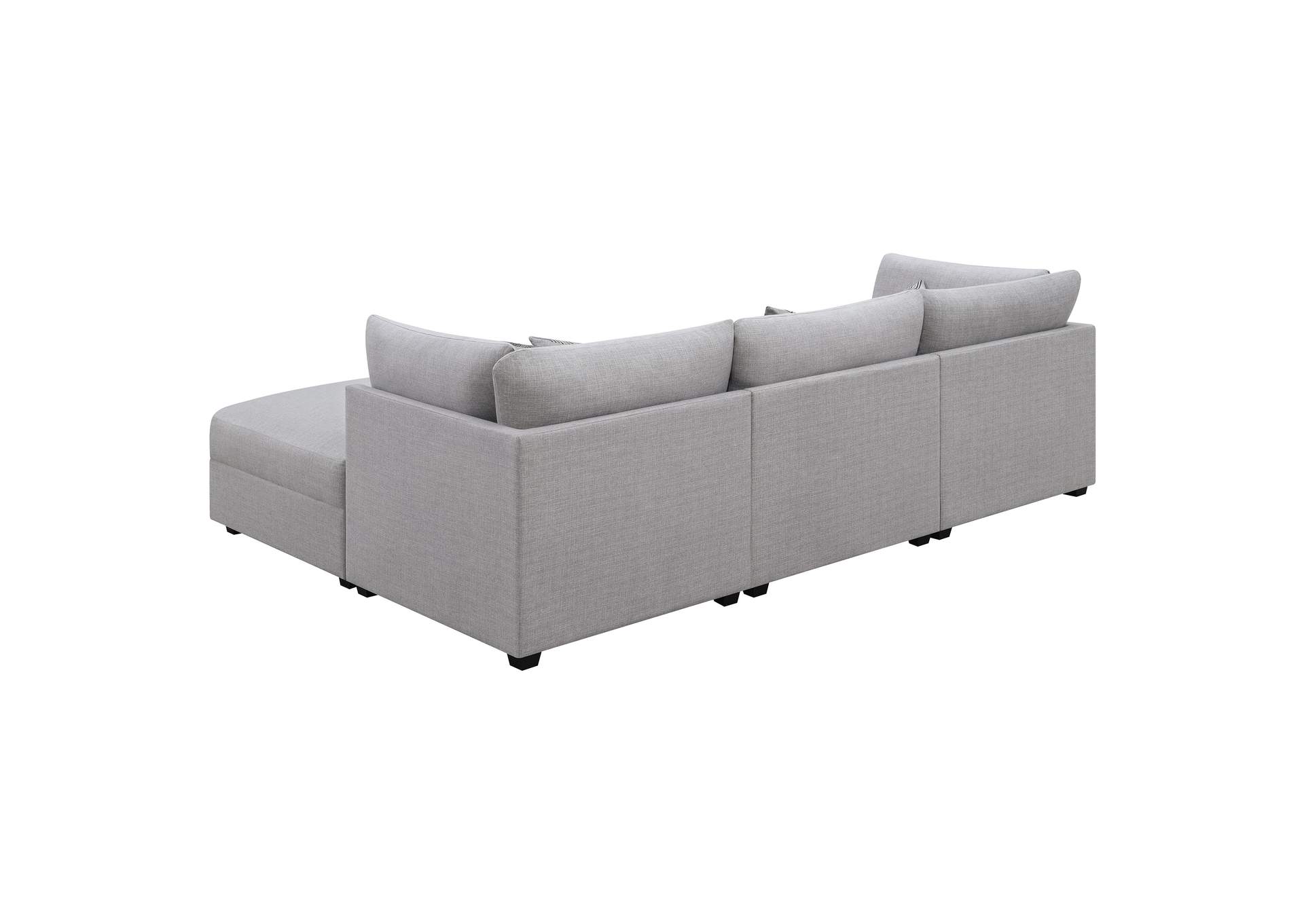 4 PC SET (AC+2CORNER+OTTOMAN),Coaster Furniture