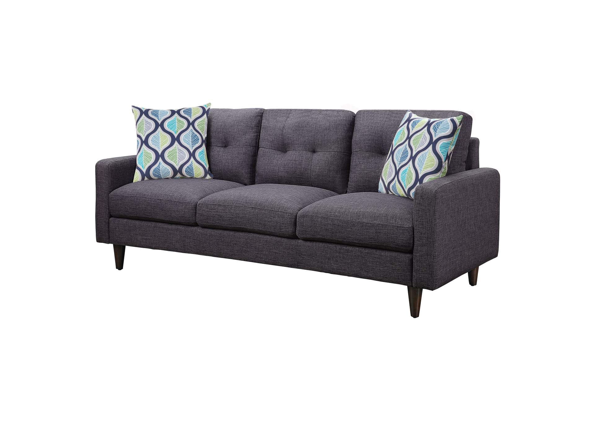 Watsonville Tufted Back Sofa Grey,Coaster Furniture