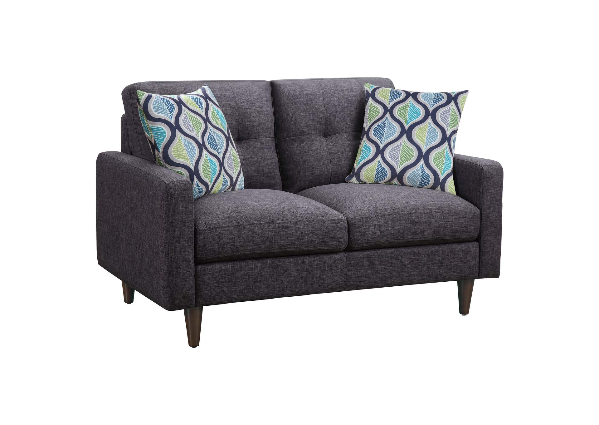 Watsonville Tufted Back Loveseat Grey,Coaster Furniture