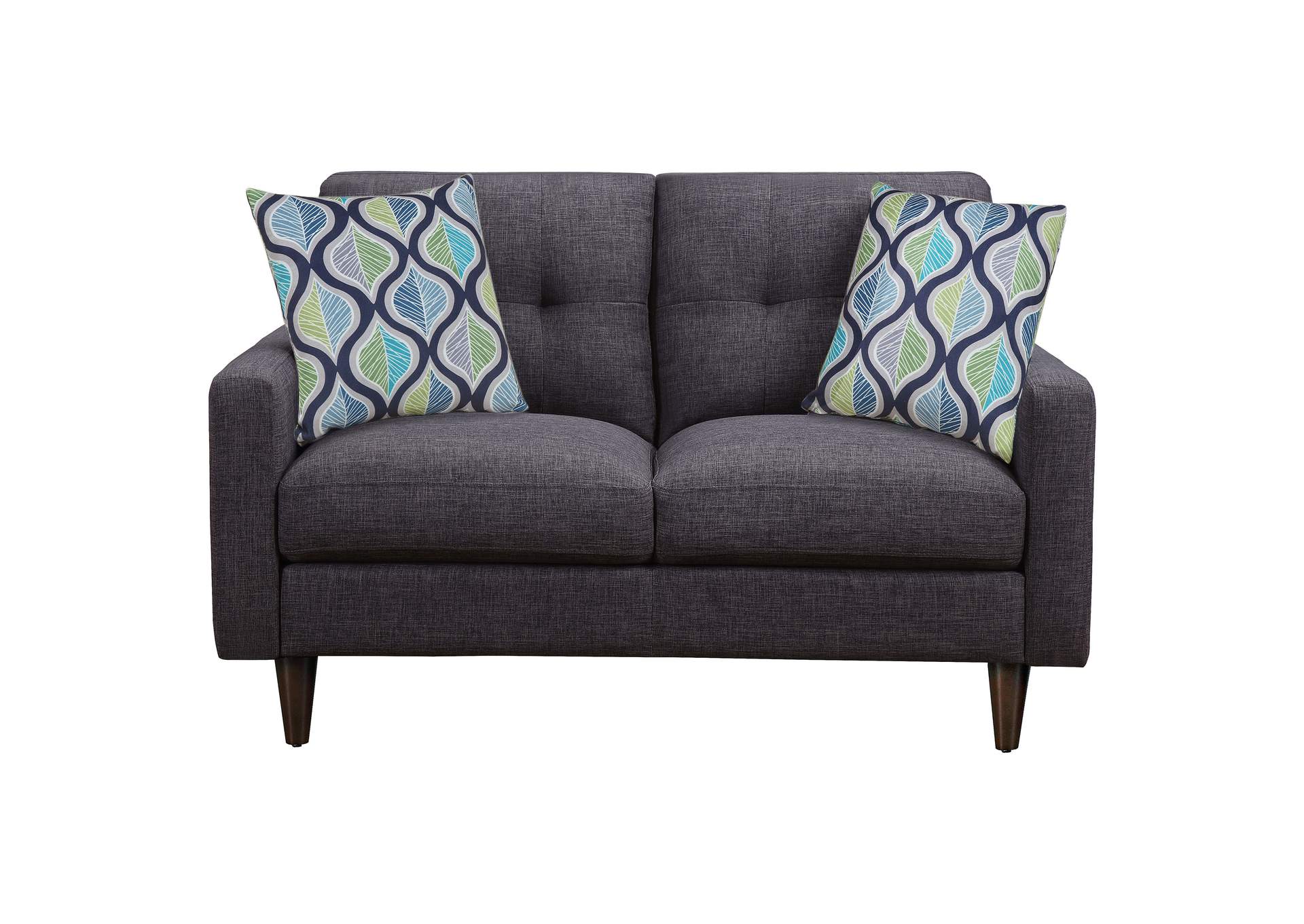 Watsonville Tufted Back Loveseat Grey,Coaster Furniture