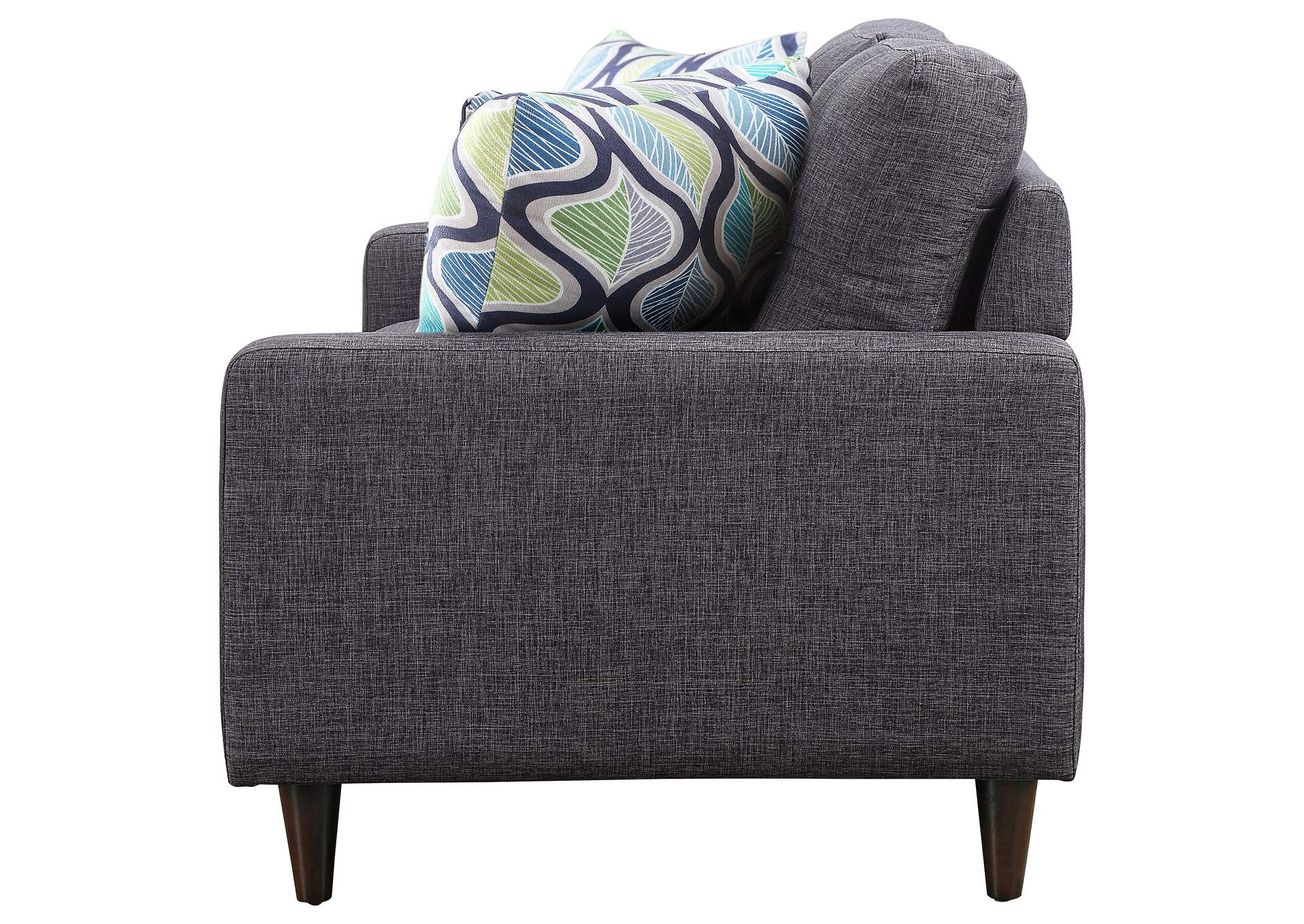 Watsonville Tufted Back Loveseat Grey,Coaster Furniture