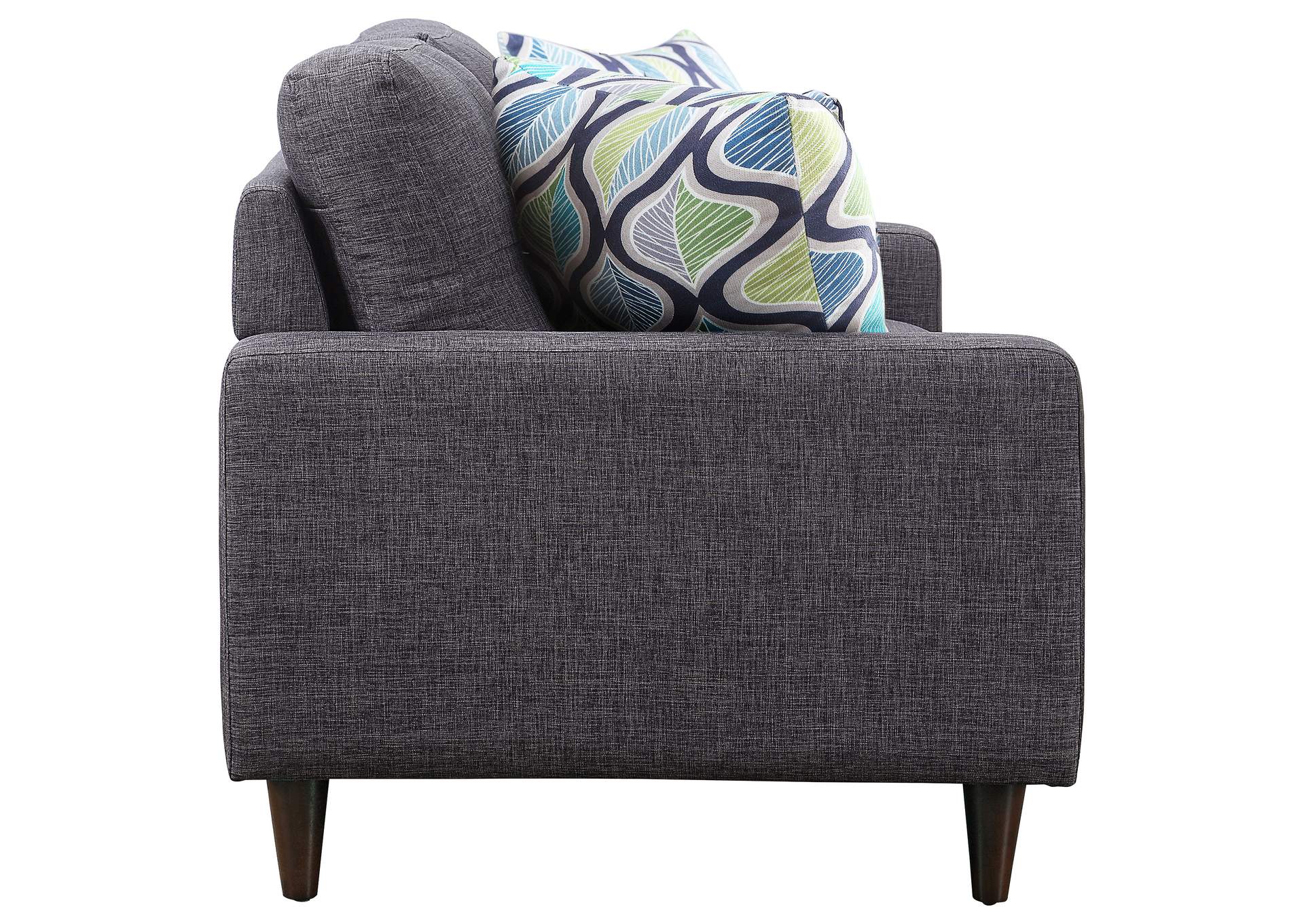 Watsonville Tufted Back Loveseat Grey,Coaster Furniture