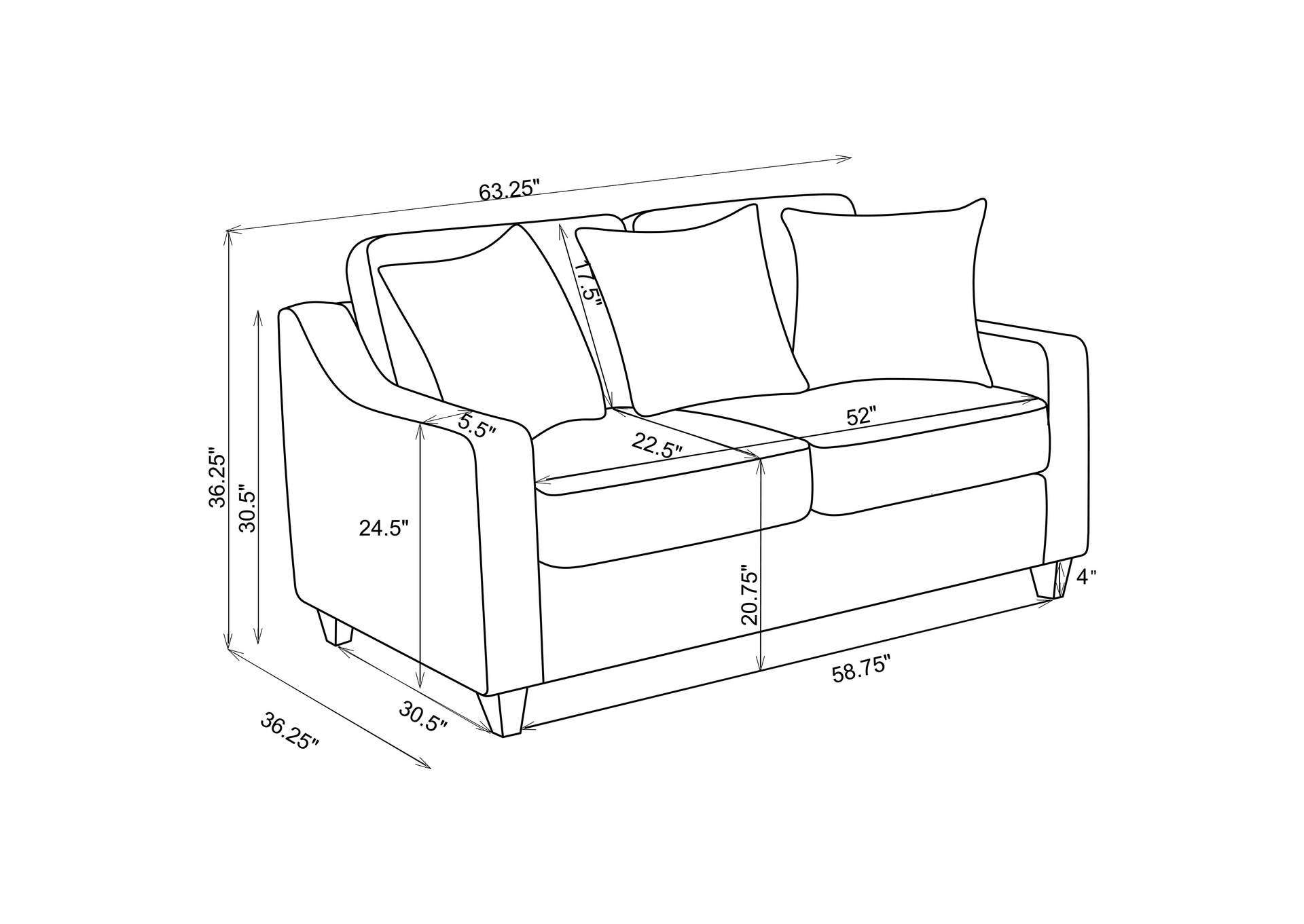 Christine Upholstered Cushion Back Loveseat Beige,Coaster Furniture