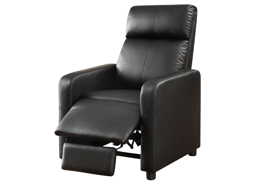 Toohey Black Push-Back Recliner,ABF Coaster Furniture