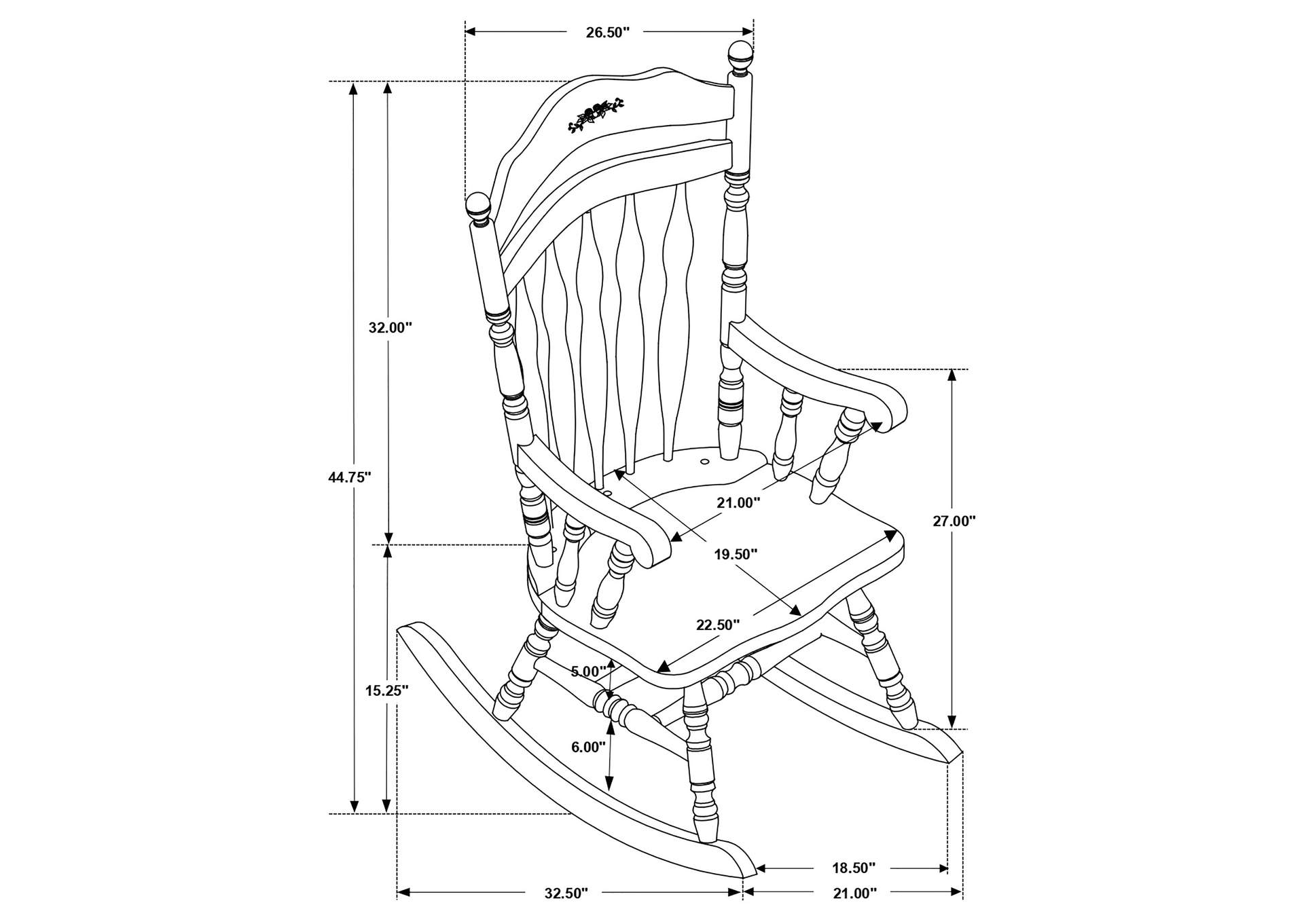 ROCKING CHAIR,Coaster Furniture