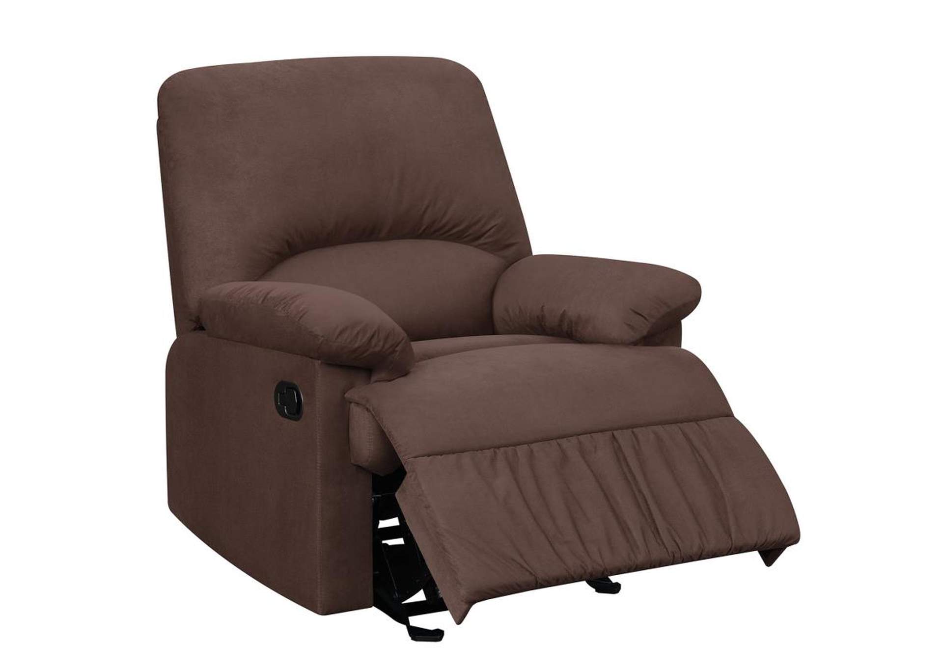 Upholstered Glider Recliner Chocolate,Coaster Furniture