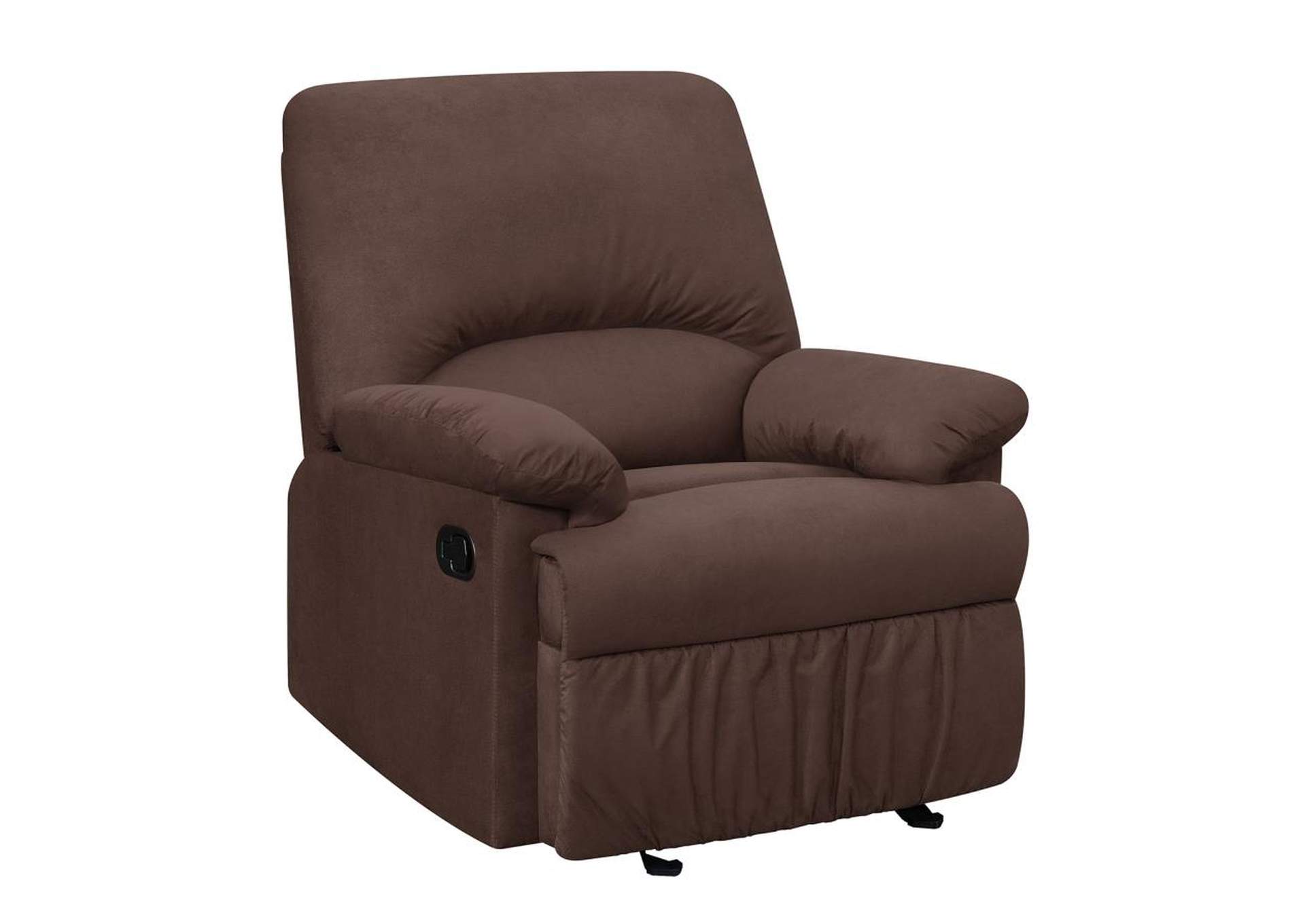Upholstered Glider Recliner Chocolate,Coaster Furniture