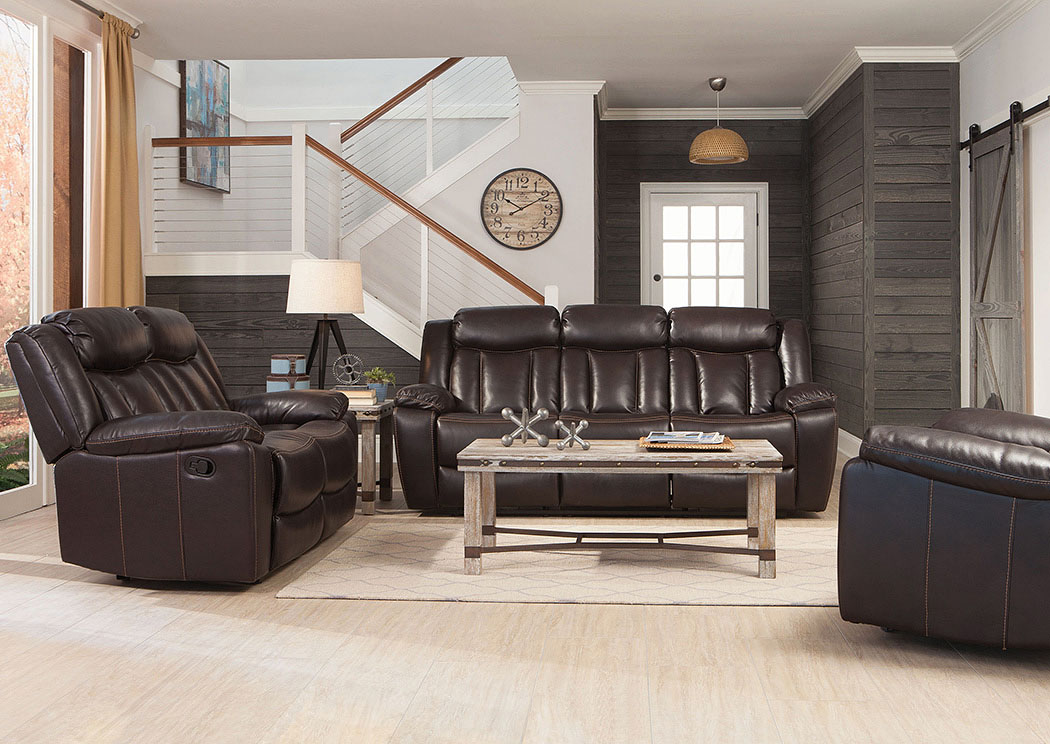 Black Motion Sofa and Loveseat,ABF Coaster Furniture