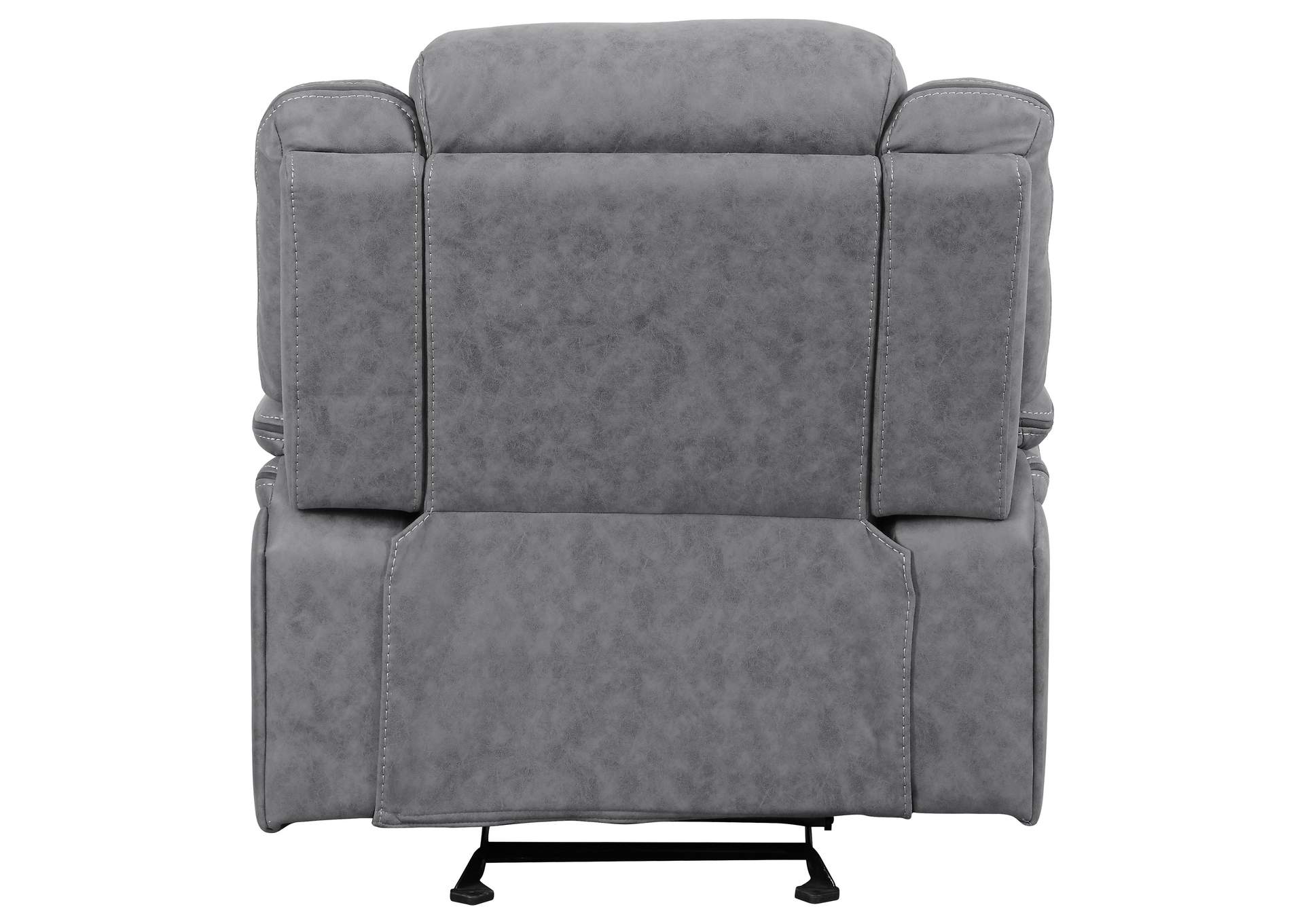 Higgins Overstuffed Upholstered Glider Recliner Grey,Coaster Furniture