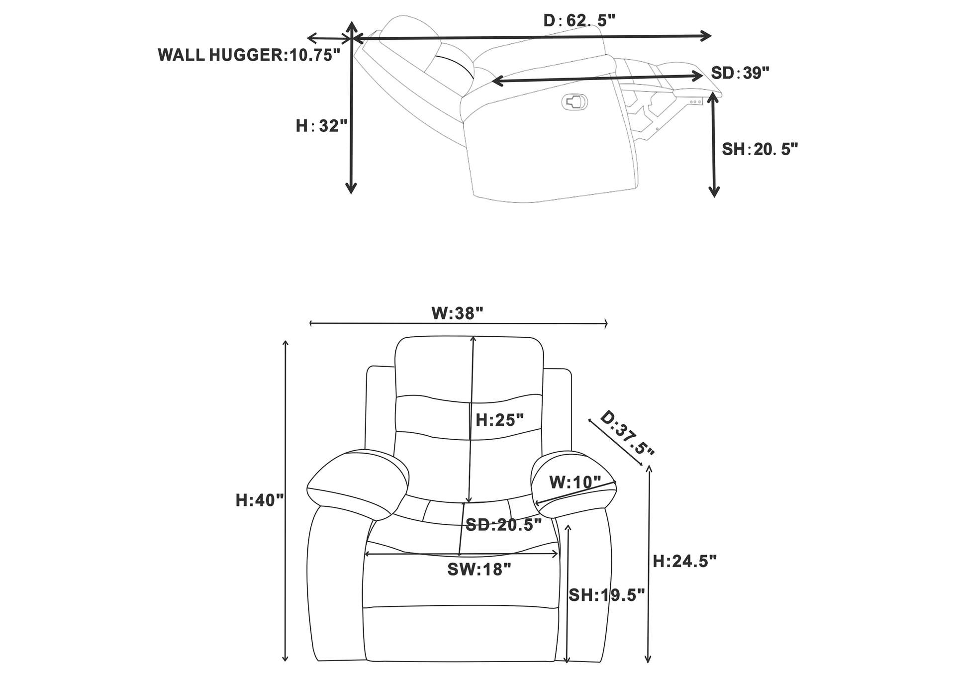 GLIDER RECLINER,Coaster Furniture