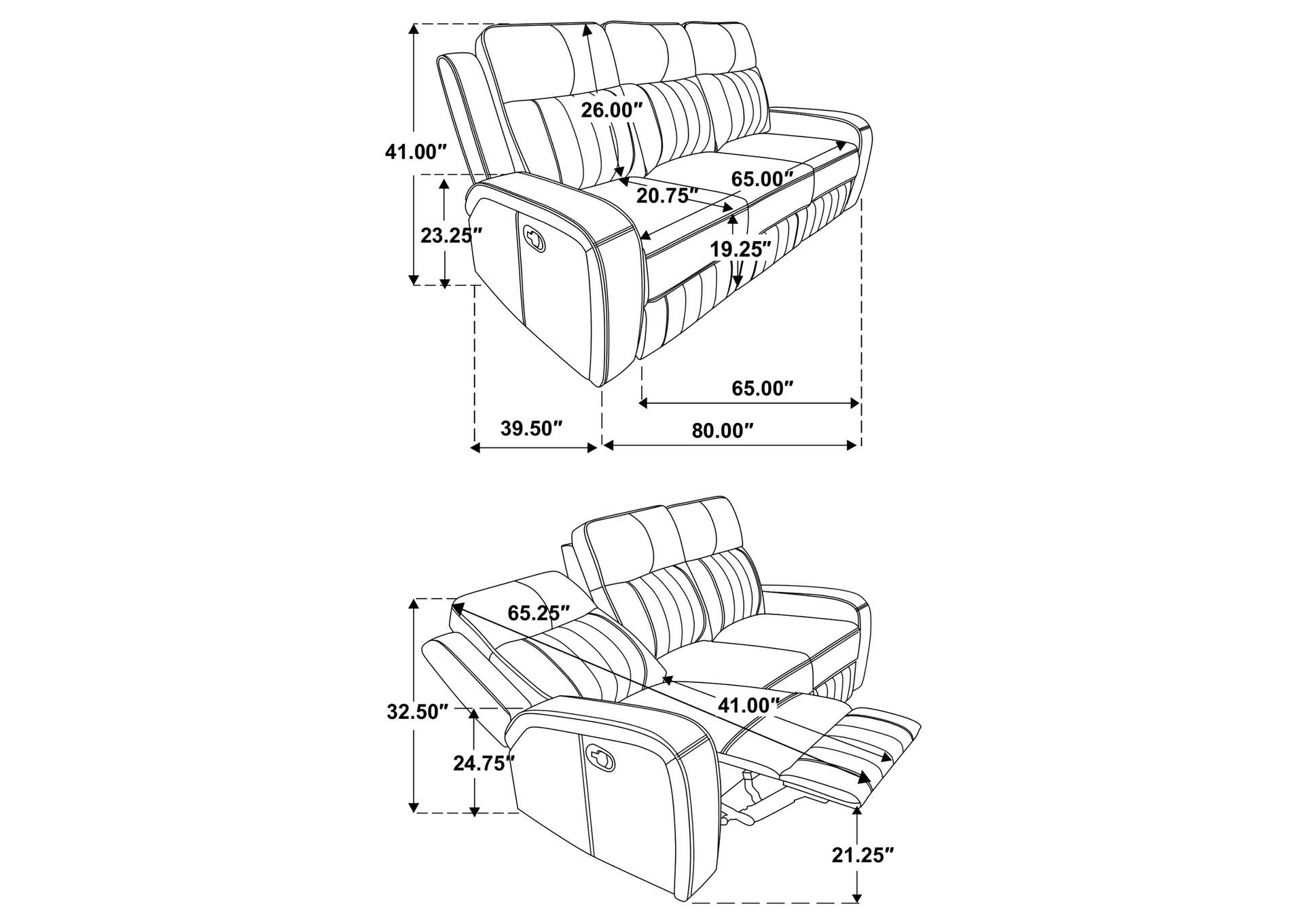 MOTION SOFA,Coaster Furniture