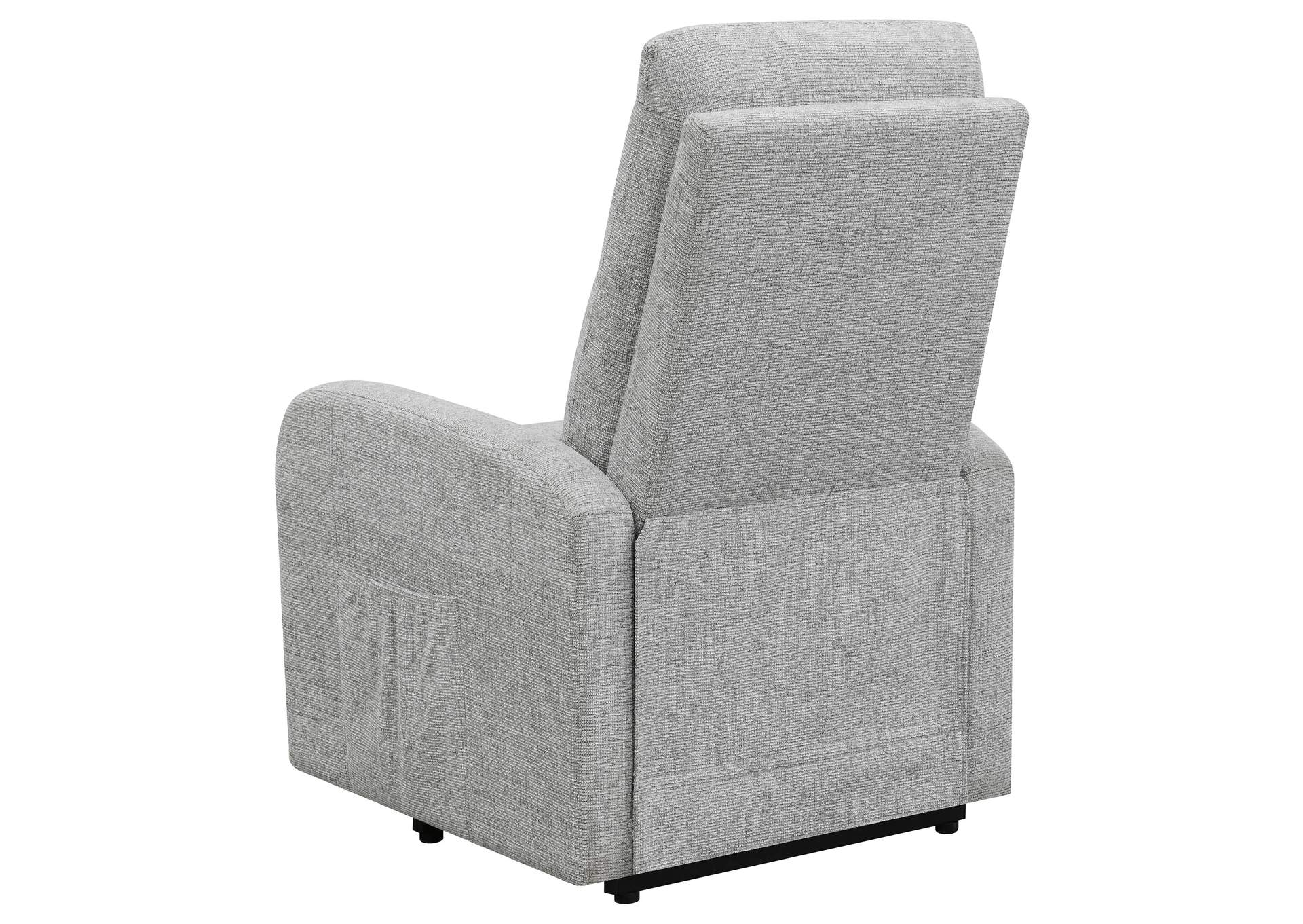 Howie Tufted Upholstered Power Lift Recliner Grey,Coaster Furniture