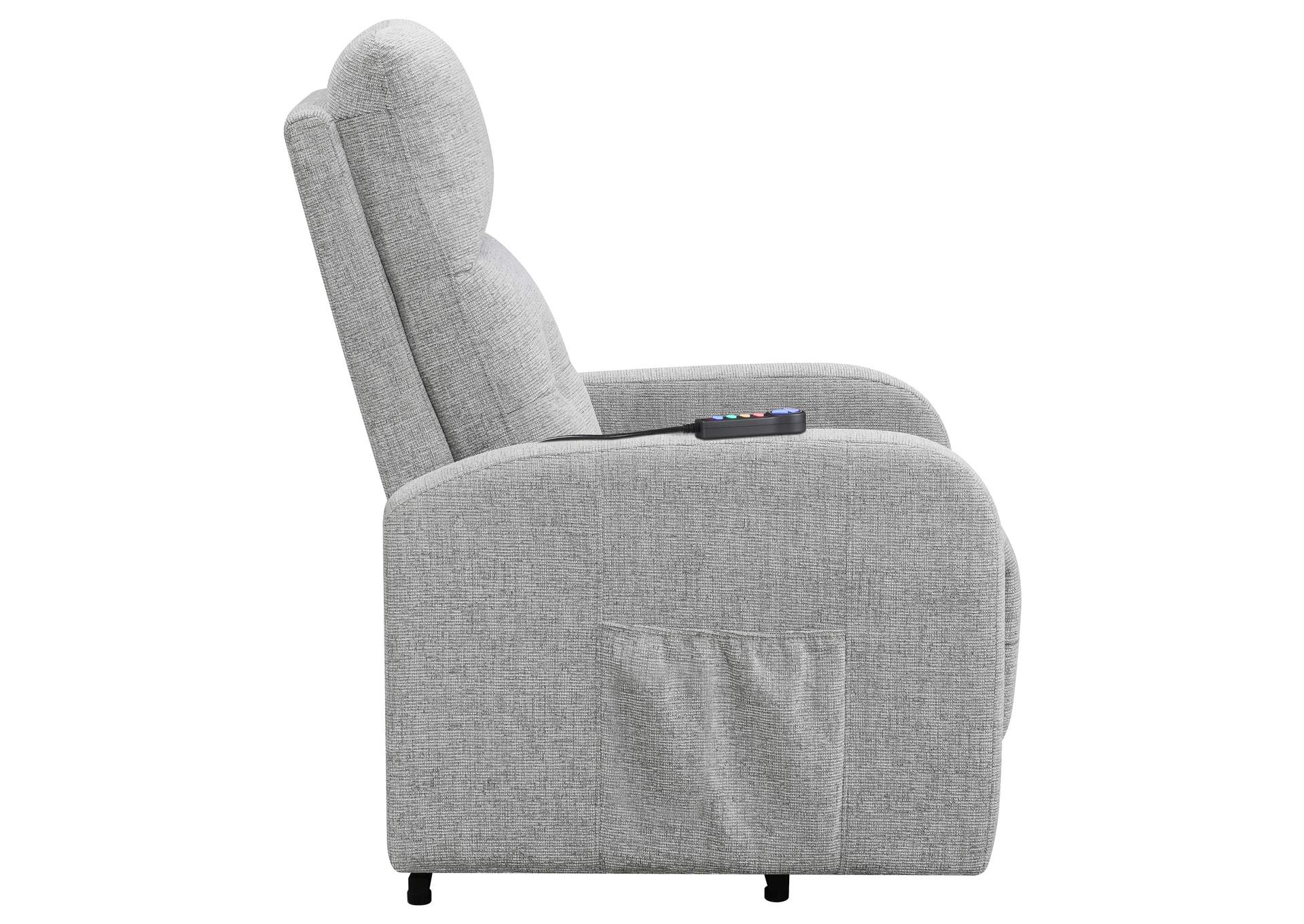 Howie Tufted Upholstered Power Lift Recliner Grey,Coaster Furniture