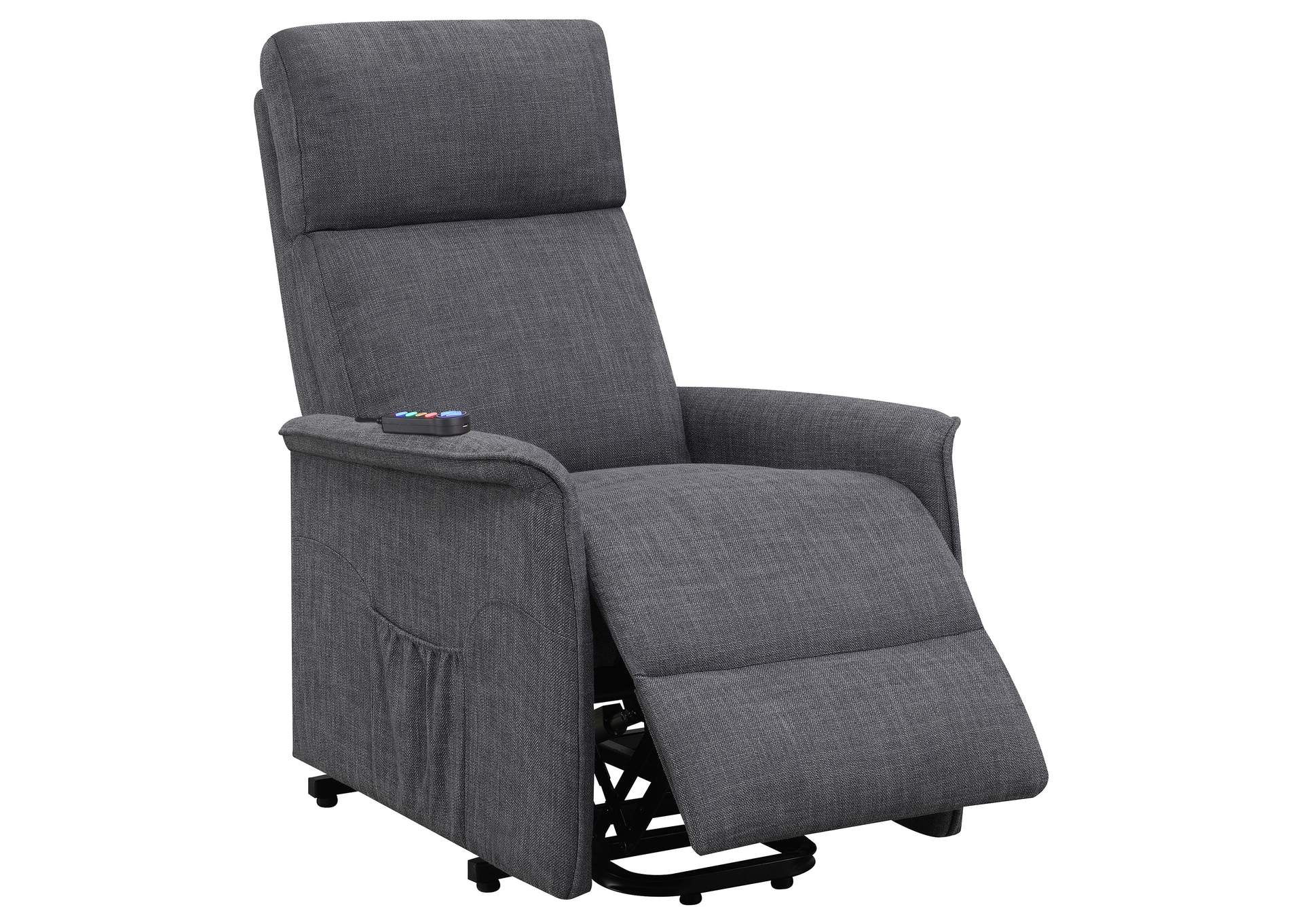 Herrera Power Lift Recliner with Wired Remote Charcoal,Coaster Furniture