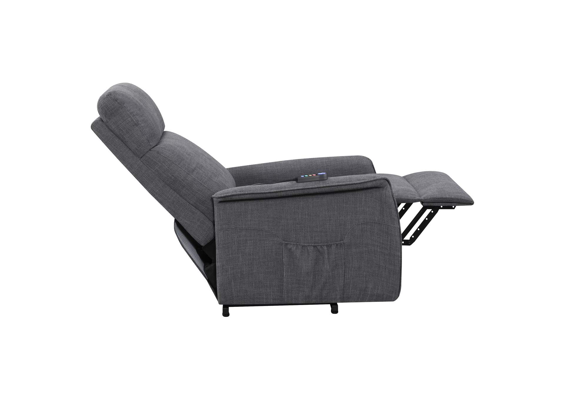 Herrera Power Lift Recliner with Wired Remote Charcoal,Coaster Furniture