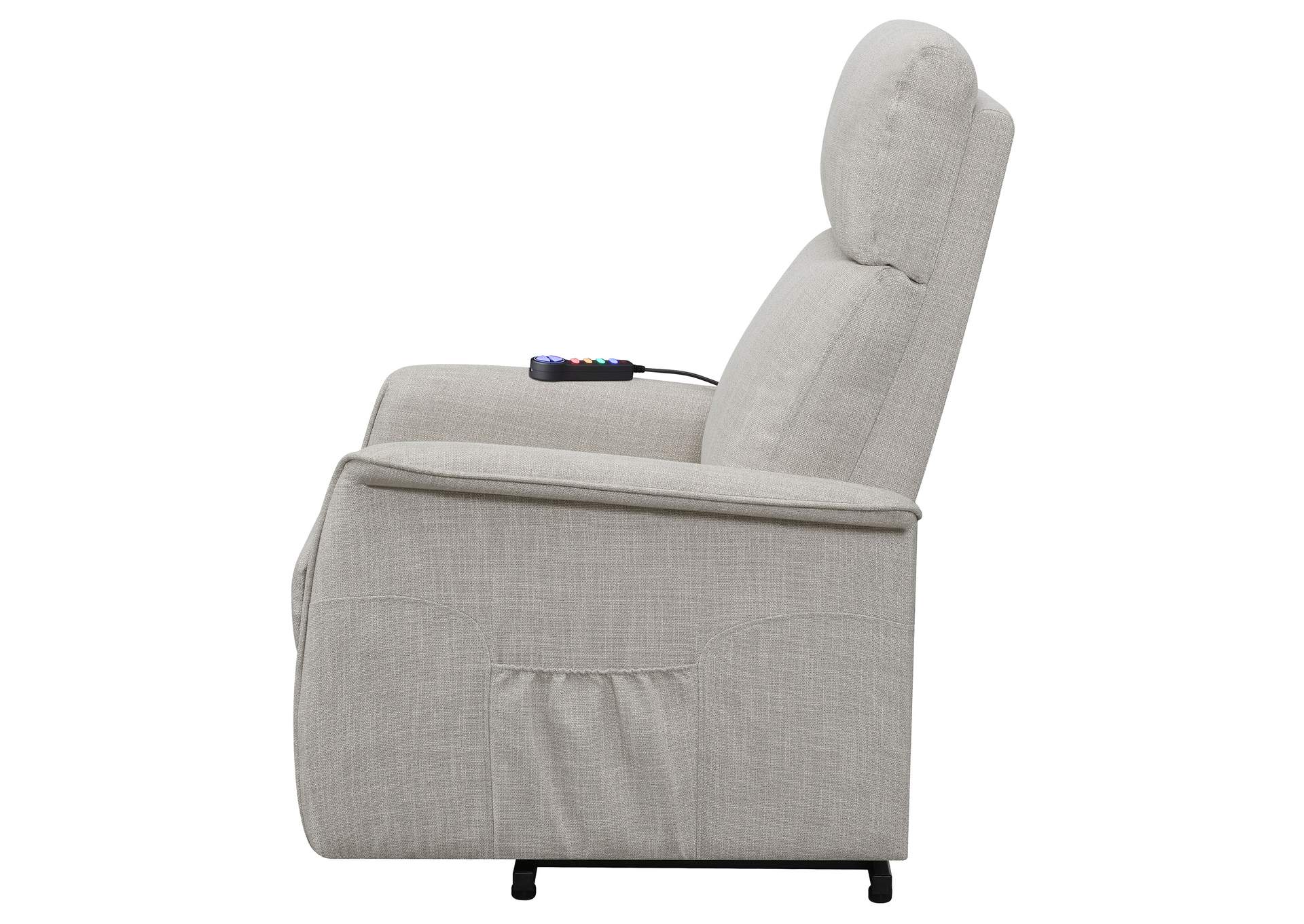 Herrera Power Lift Recliner with Wired Remote Beige,Coaster Furniture