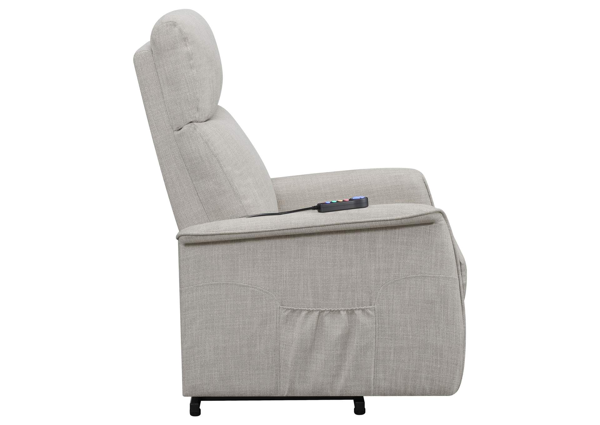 Herrera Power Lift Recliner with Wired Remote Beige,Coaster Furniture