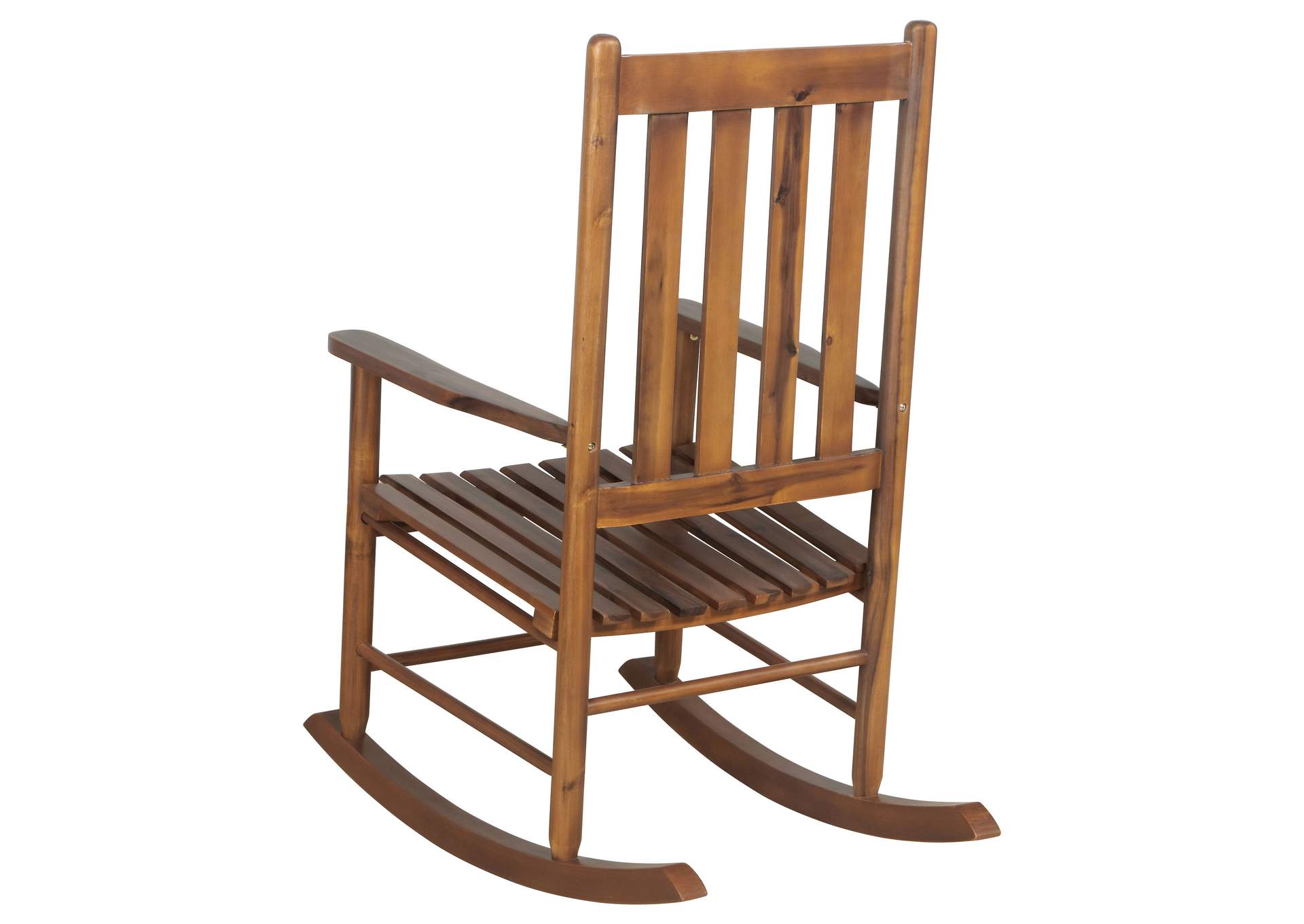 Annie Slat Back Wooden Rocking Chair Golden Brown,Coaster Furniture