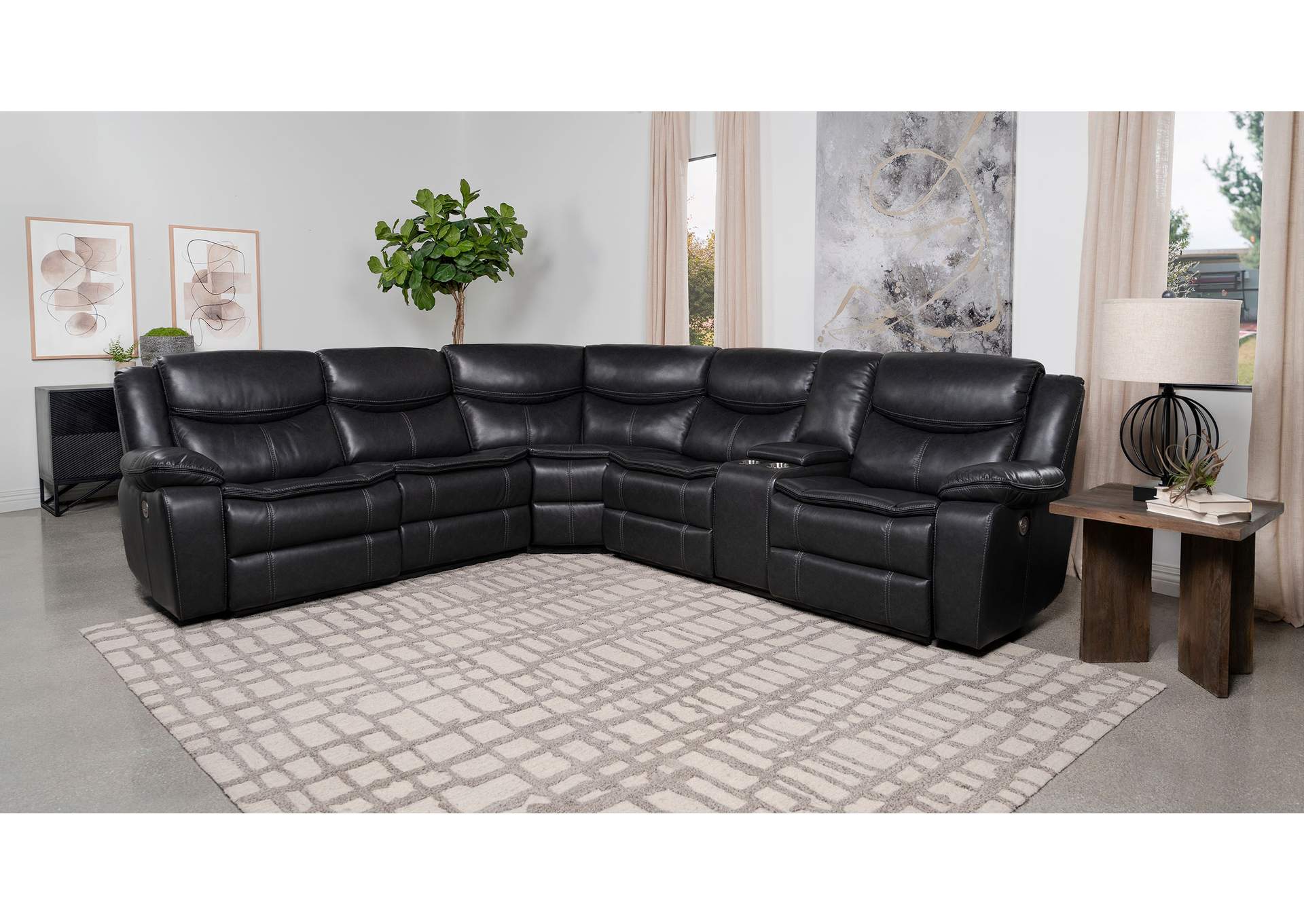 3 PC POWER SECTIONAL,Coaster Furniture