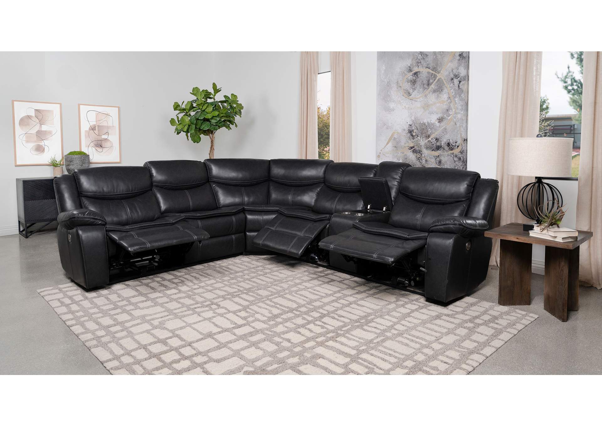 3 PC POWER SECTIONAL,Coaster Furniture