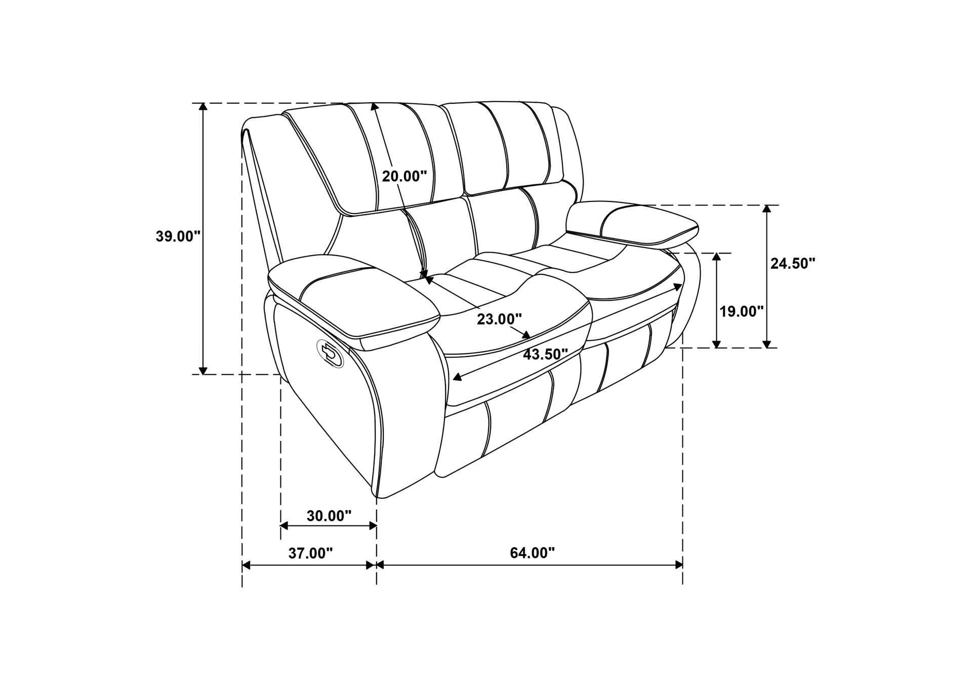 MOTION SOFA,Coaster Furniture