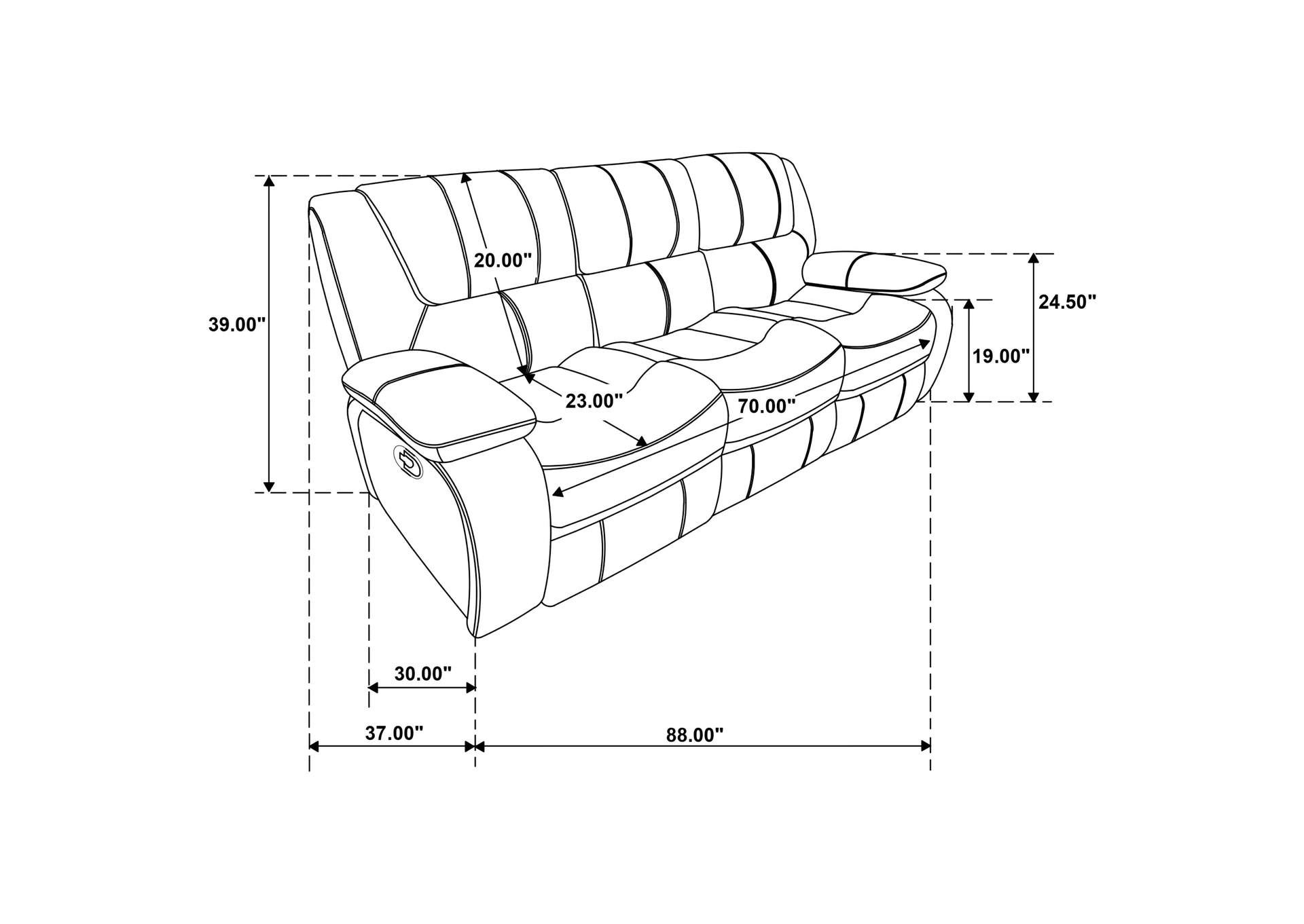 MOTION SOFA,Coaster Furniture