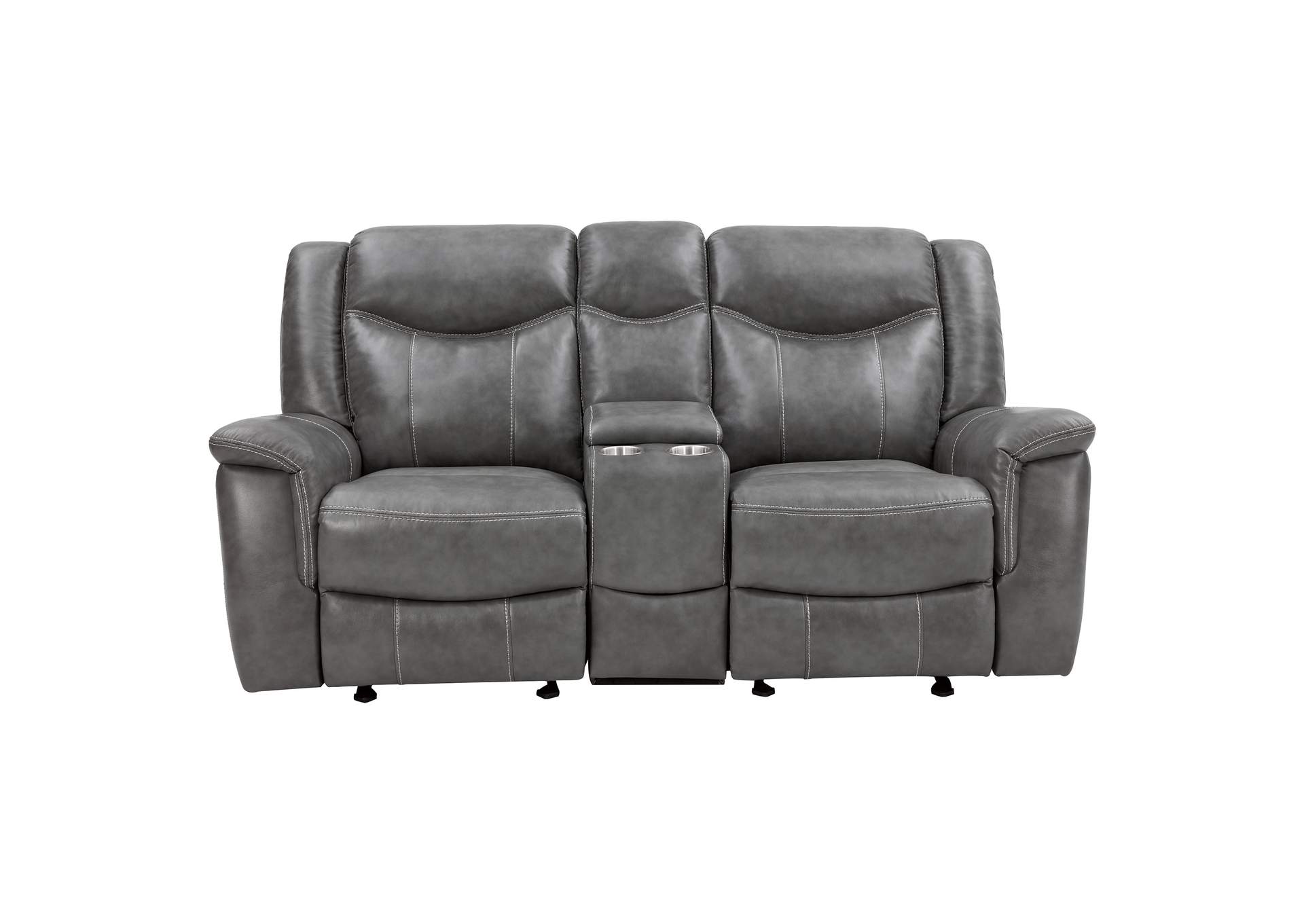 Conrad Upholstered Motion Loveseat Cool Grey,Coaster Furniture