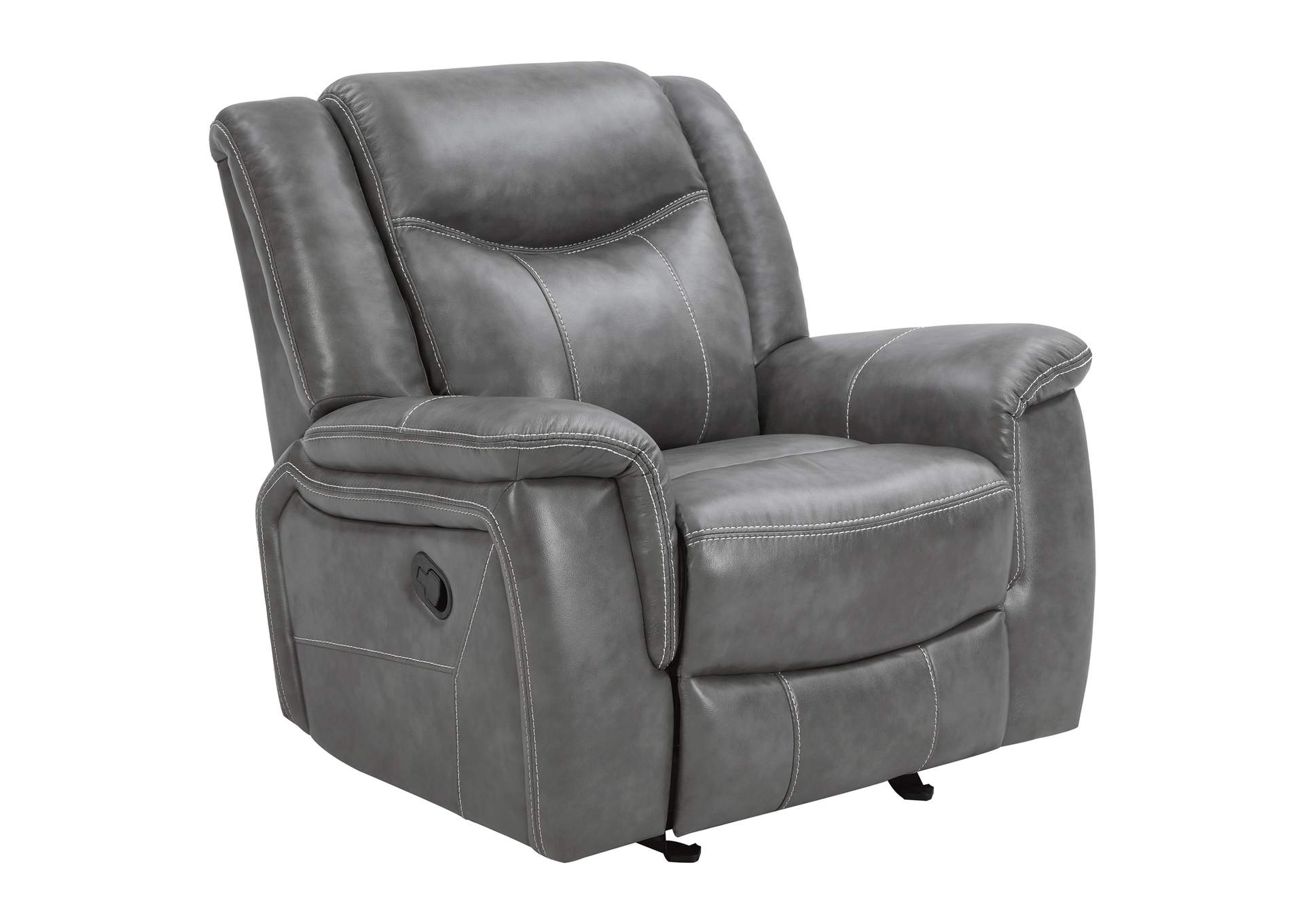 Conrad Upholstered Motion Glider Recliner Grey,Coaster Furniture