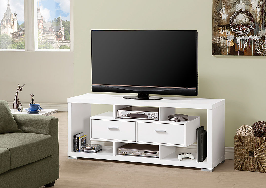 White TV Console,ABF Coaster Furniture