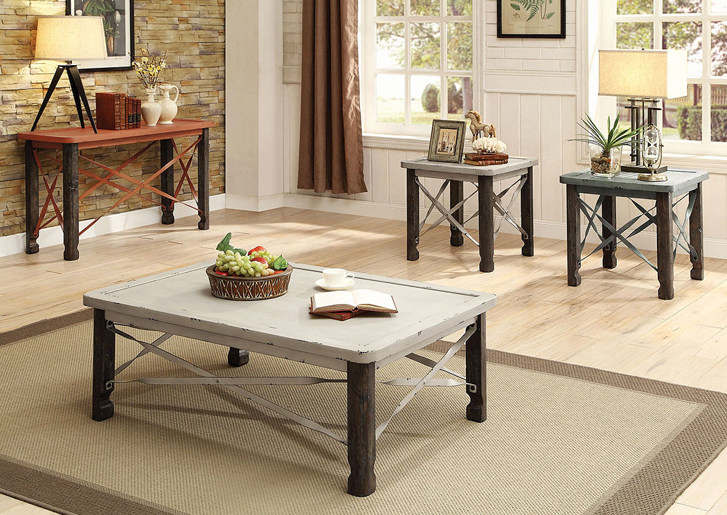 Green w/Spalling Effect End Table,ABF Coaster Furniture