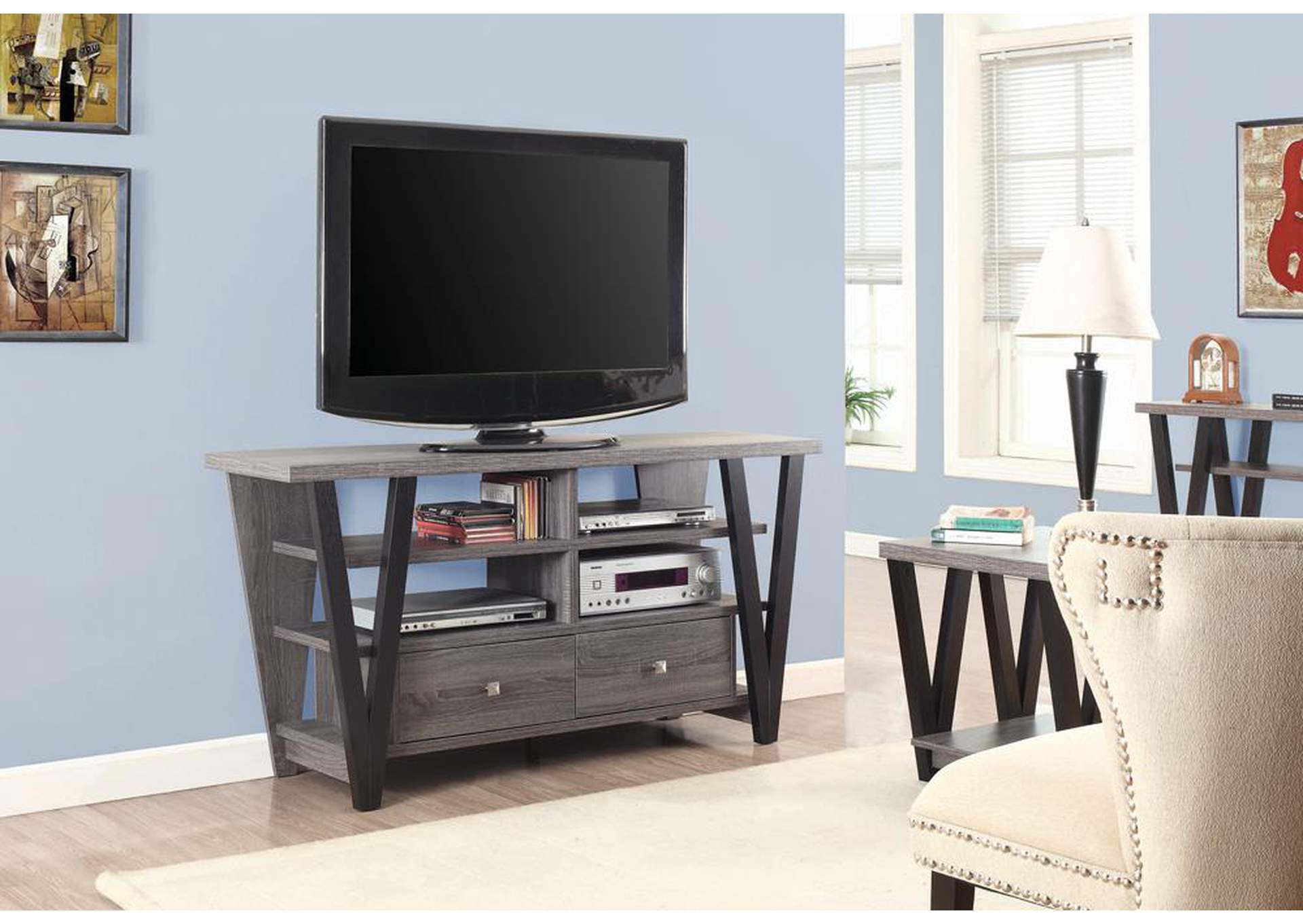 Black/Gray TV Console,ABF Coaster Furniture