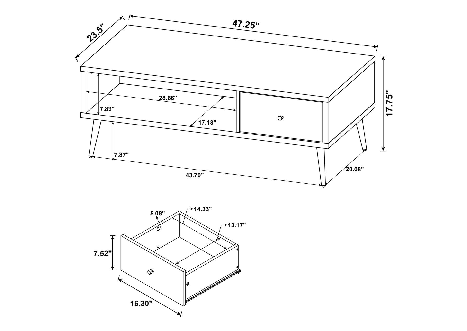 COFFEE TABLE,Coaster Furniture